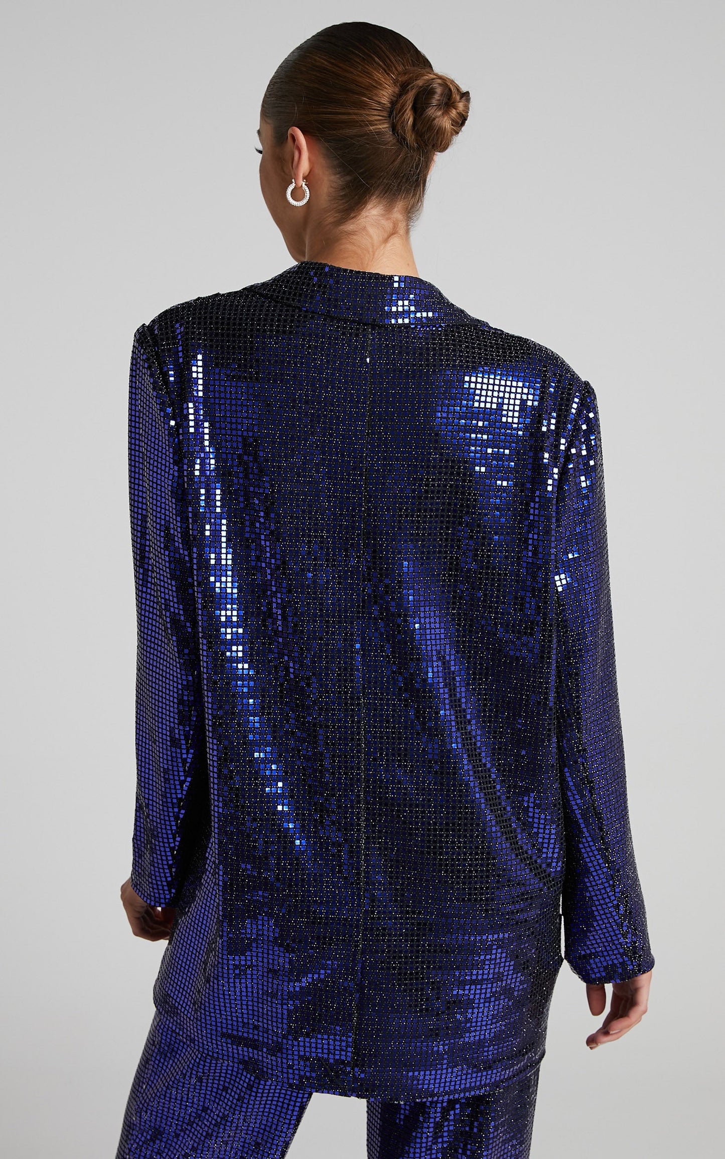 4th & Reckless - Vera Blazer in Violet flat sequin