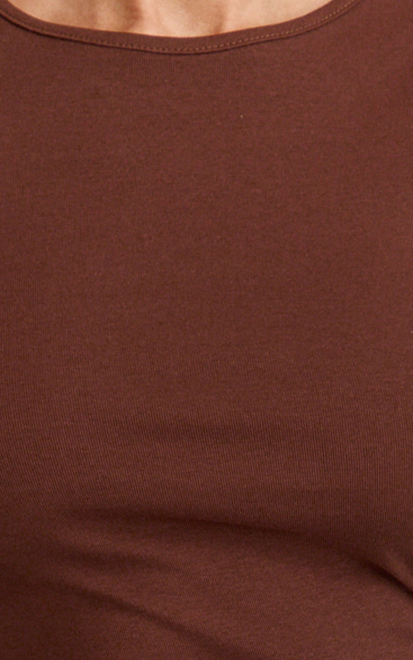 Brielle Mini Dress - Long Sleeve Ruched Bodycon Dress in Chocolate