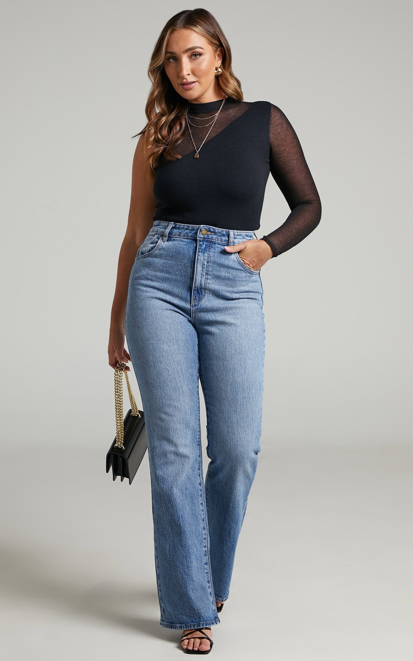 4th & Reckless - JANETTE KNIT BODYSUIT in Black