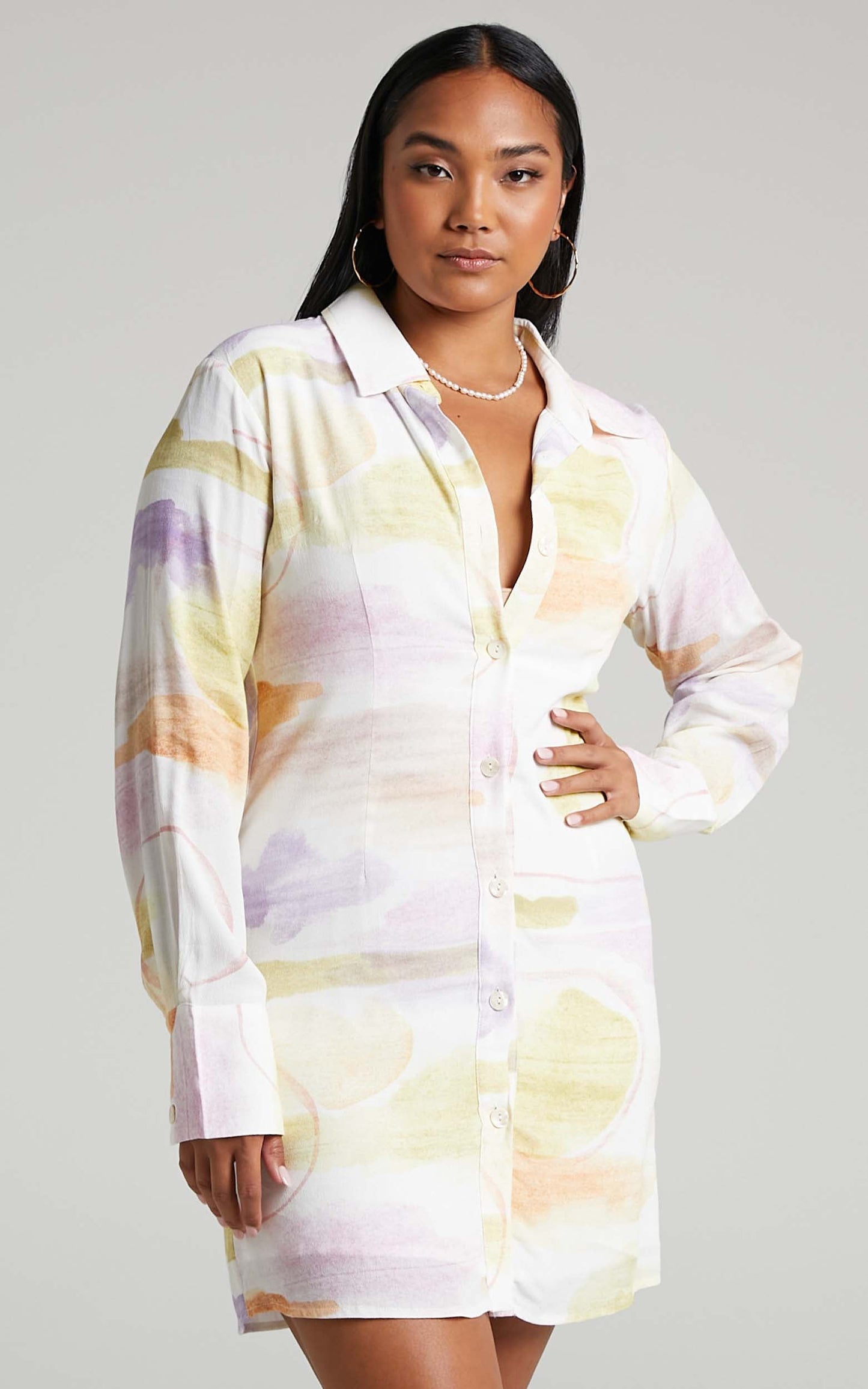 Charlie Holiday - Naomi Shirt Dress in Ibiza