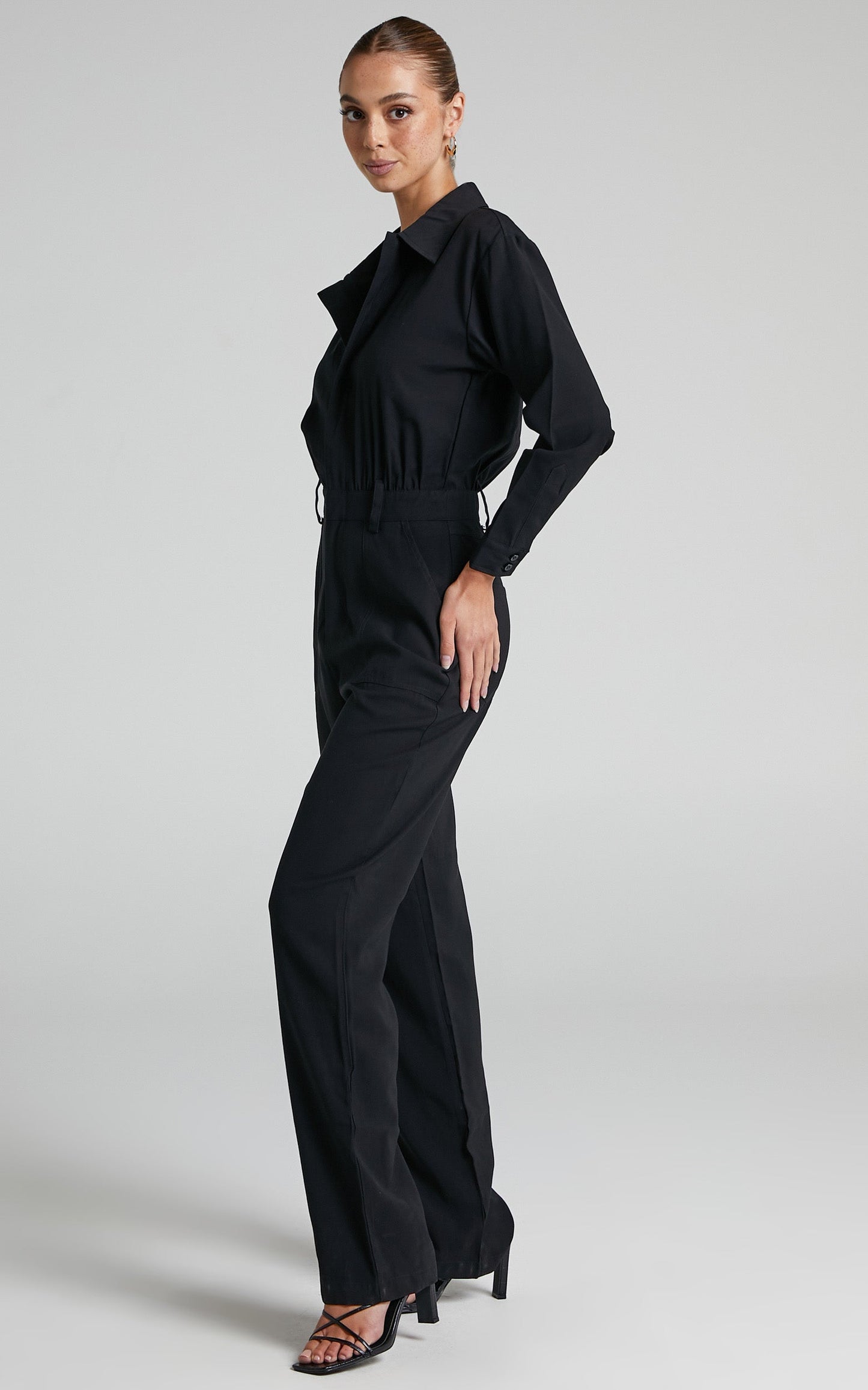 Danielle Bernstein - Utility Zip Jumpsuit in Black