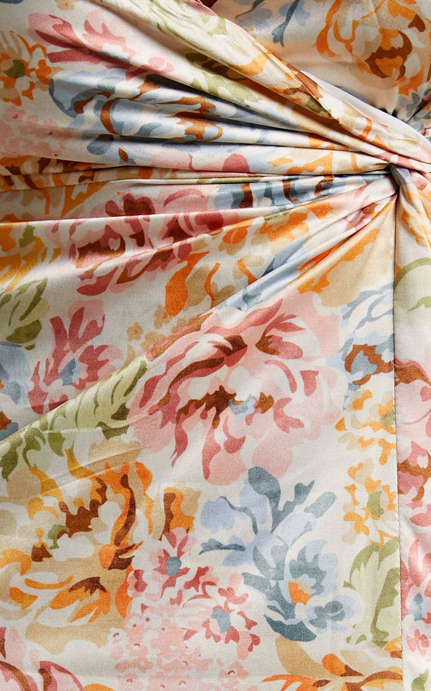 Kinsley Twist front midi Dress in Summer Lovin Floral