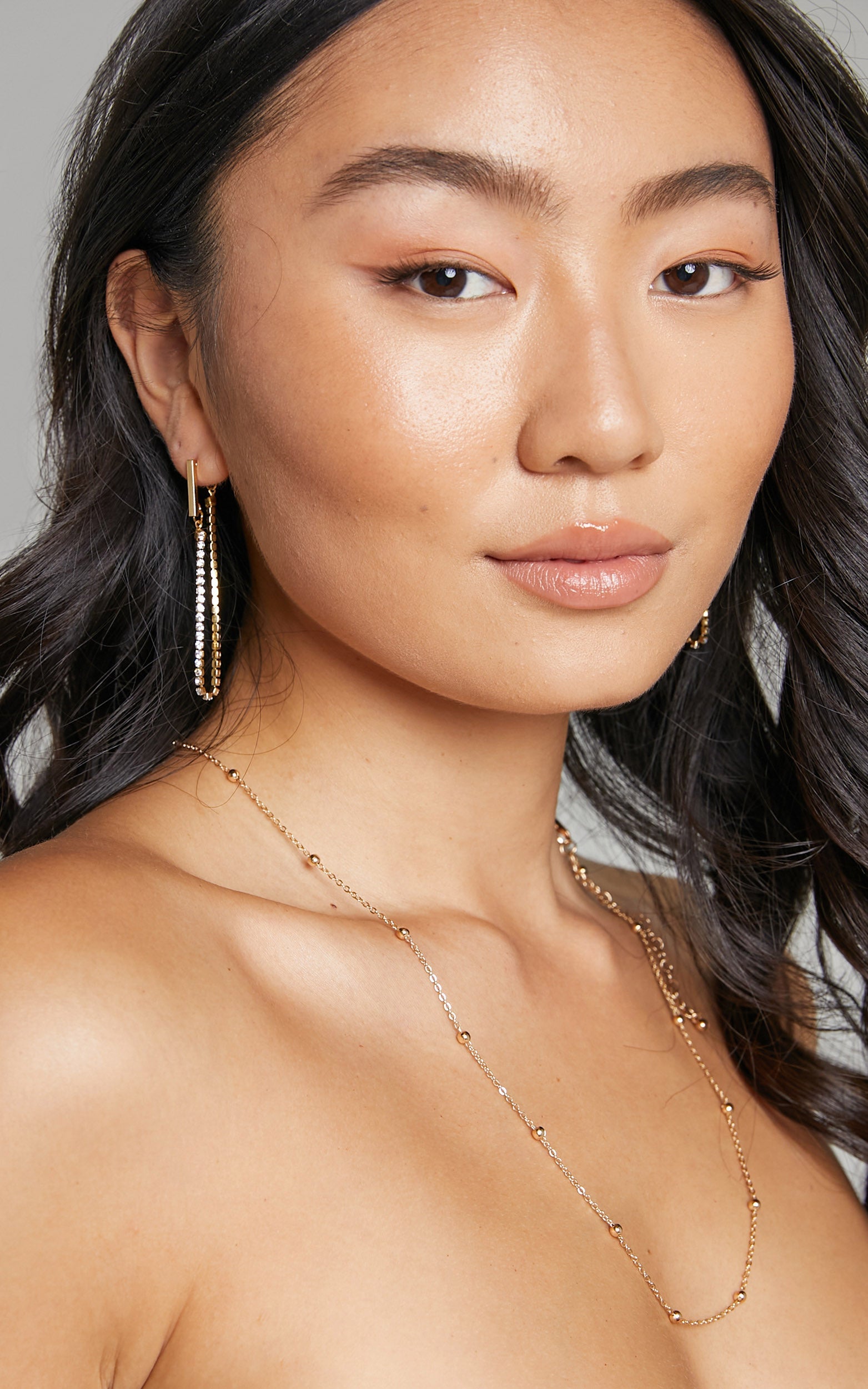 Rosaline Drop Earrings in Gold