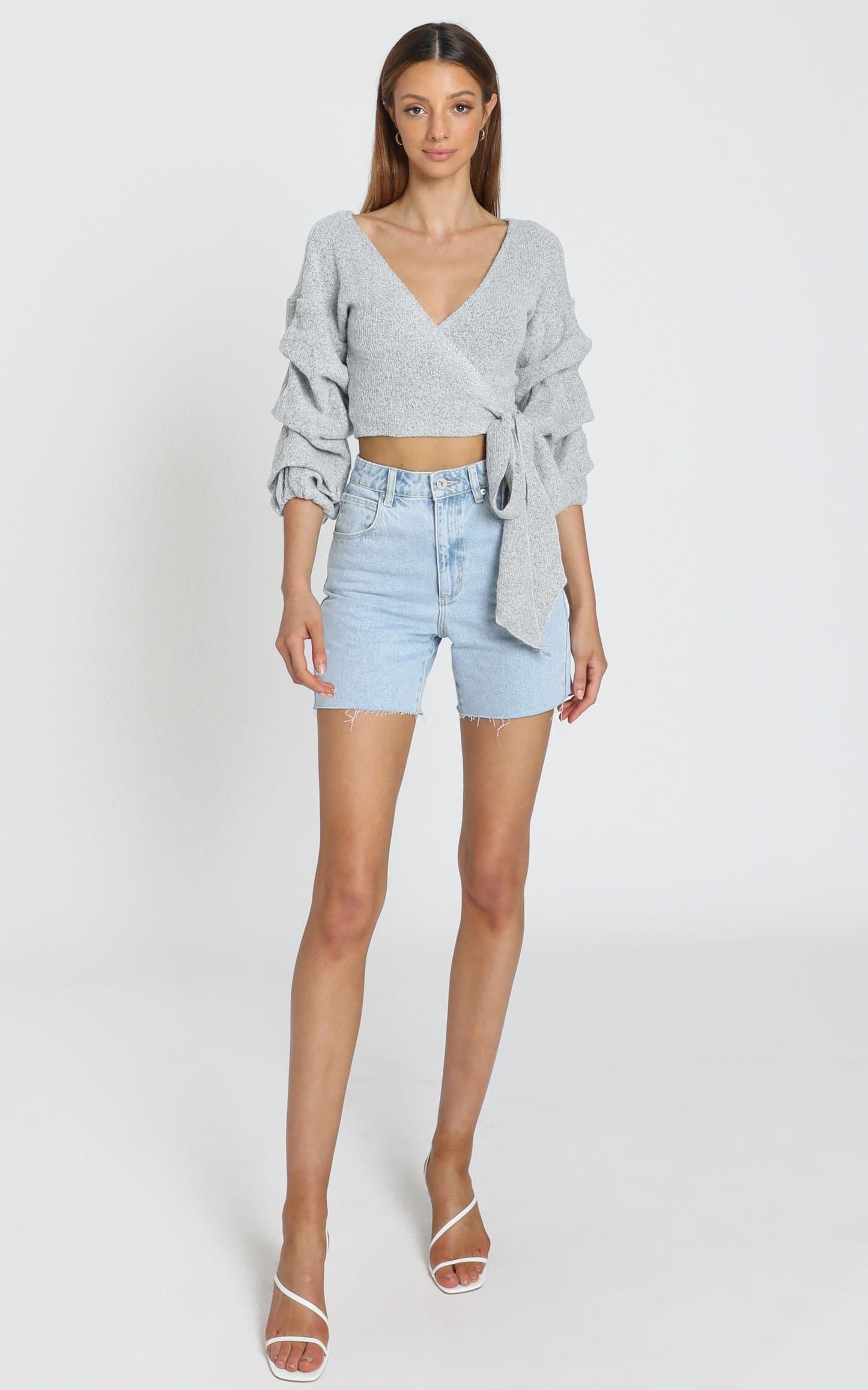 Good Decisions Knit Top in Grey