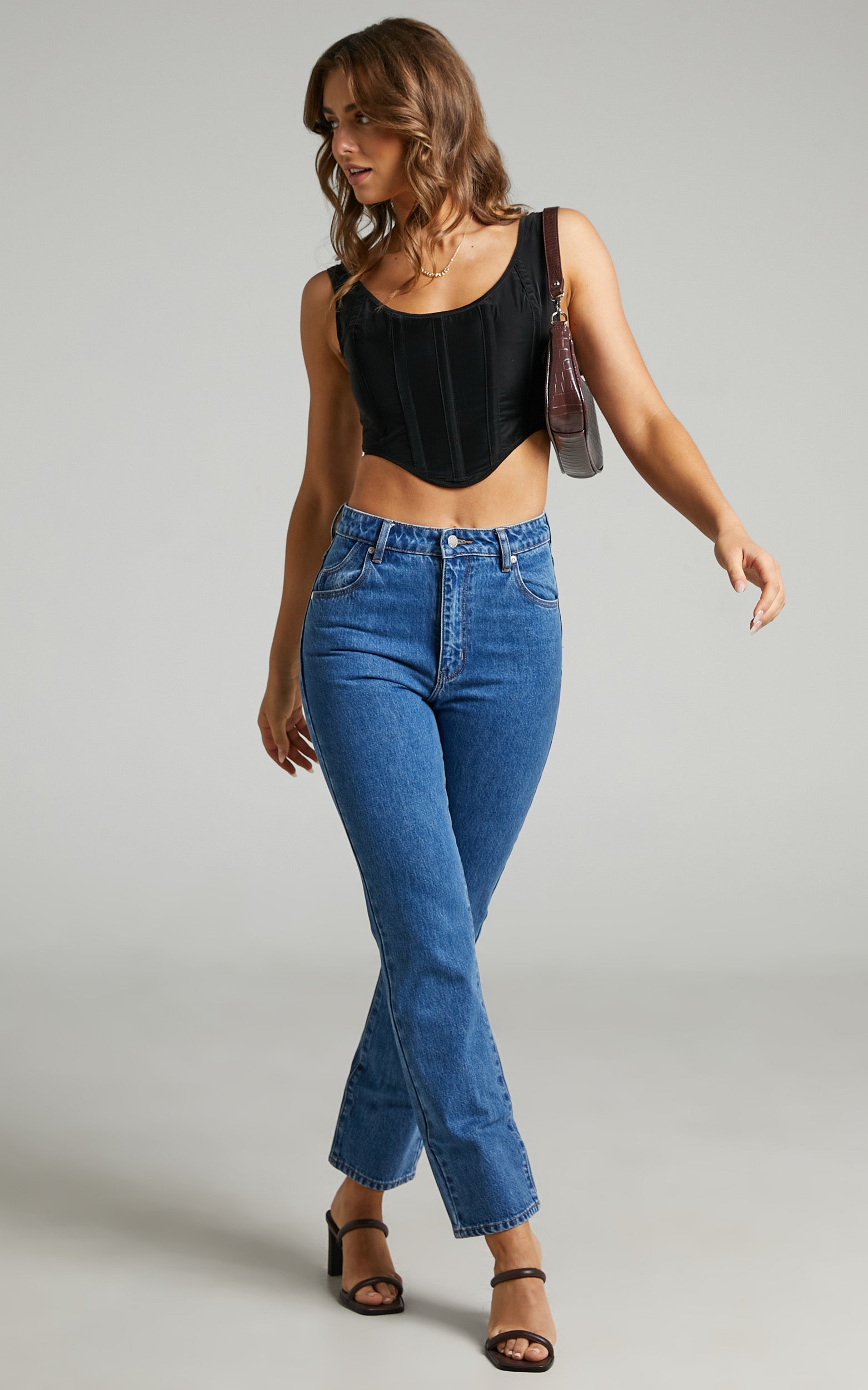 Rolla's x Sofia Richie - Original Straight Jean in ASHLEY BLUE