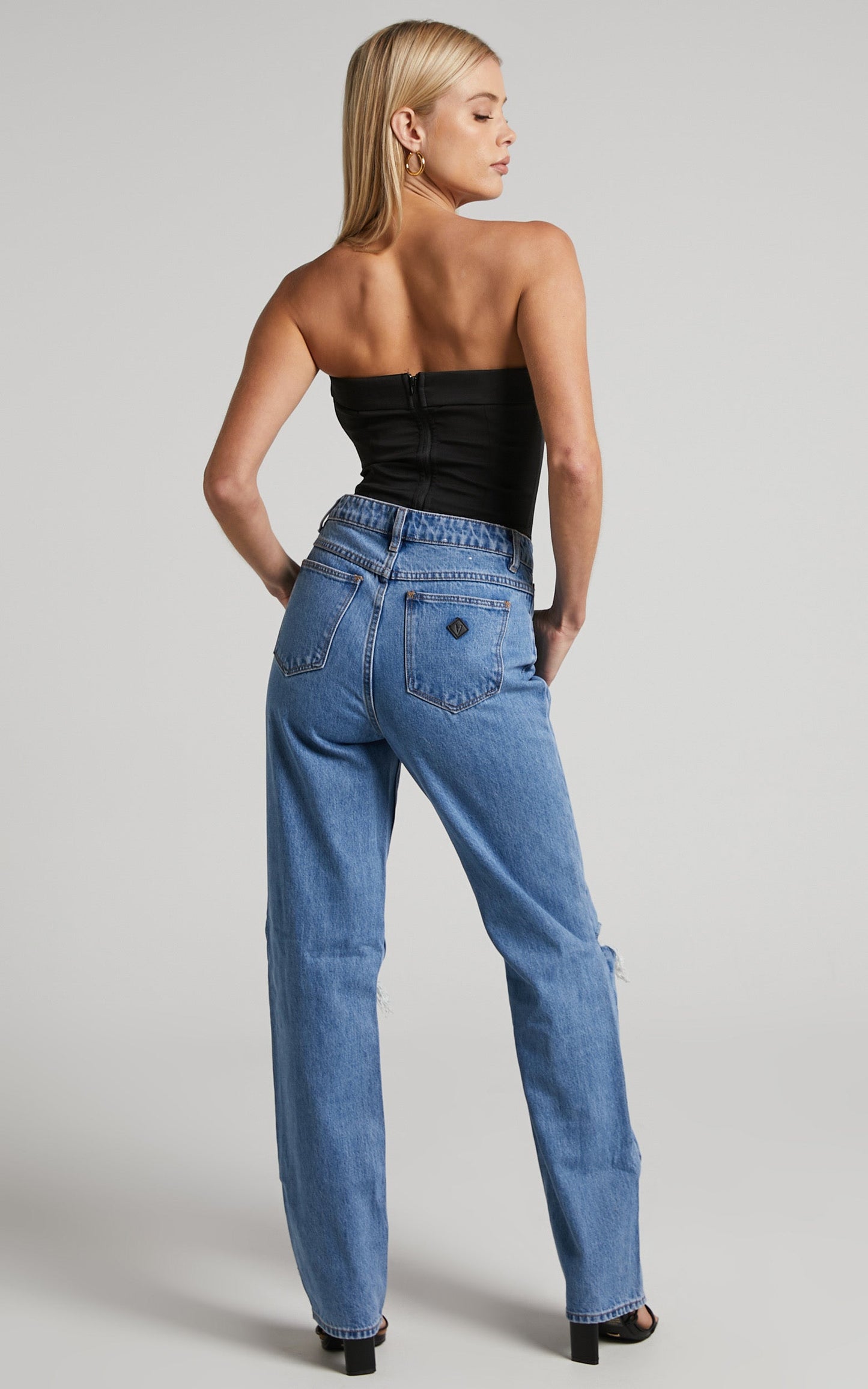 Abrand - A 94 HIGH STRAIGHT GEORGIA RIP Jeans in Georgia