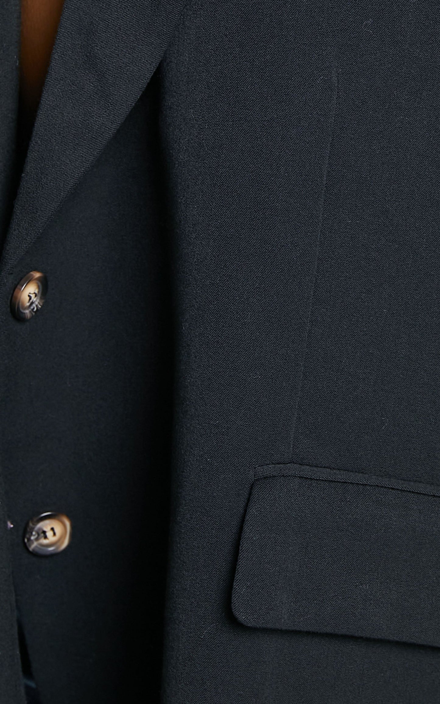 Amalea Blazer - Oversized Boyfriend Blazer in Black