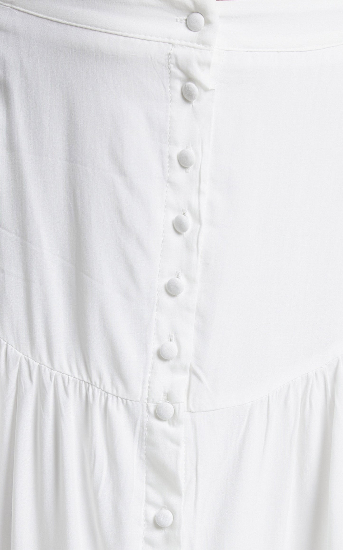 Knoxlee Drop Waist Maxi Skirt in Off White