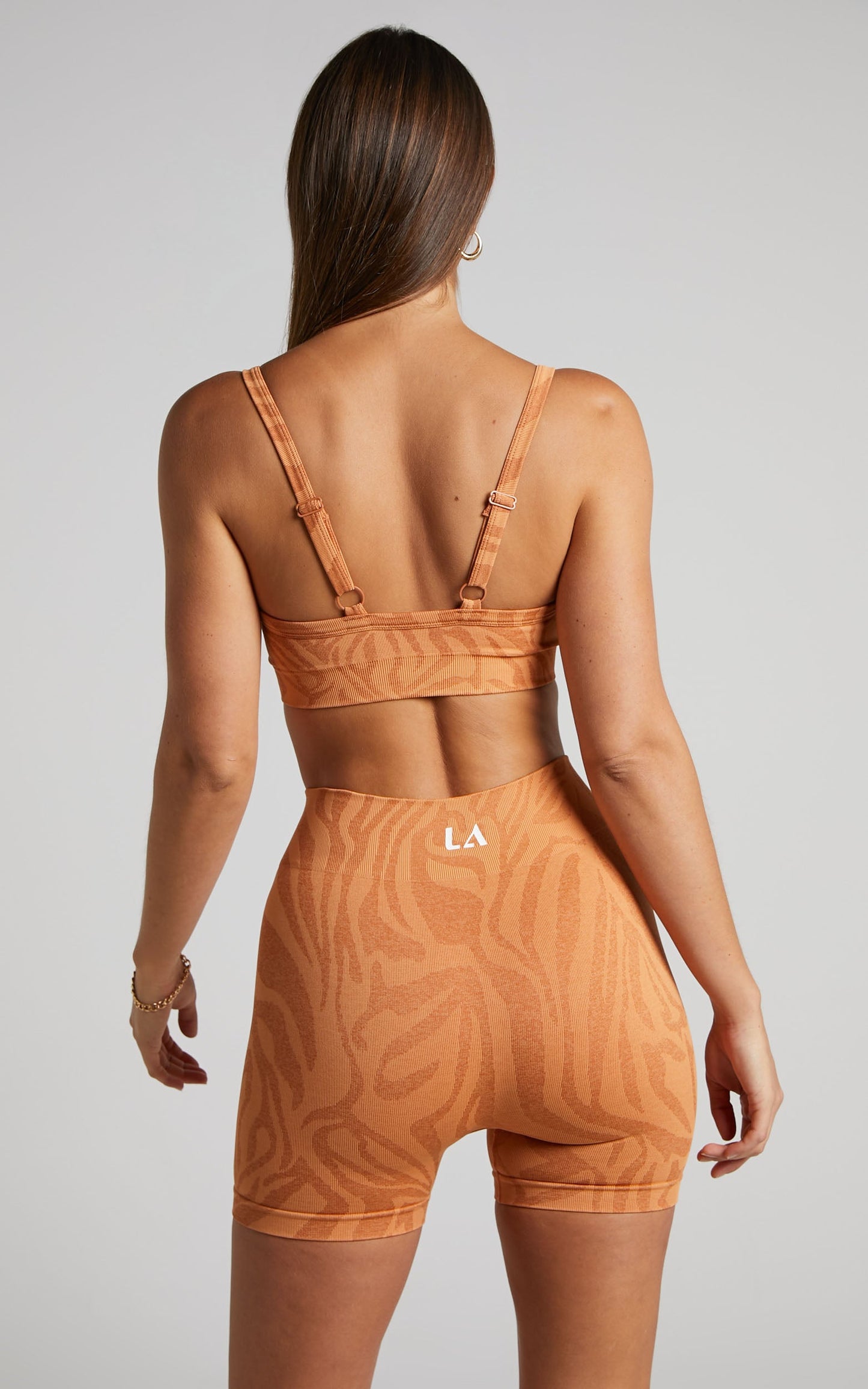 Lahana - Fleur Biker Shorts in Orange Zebra