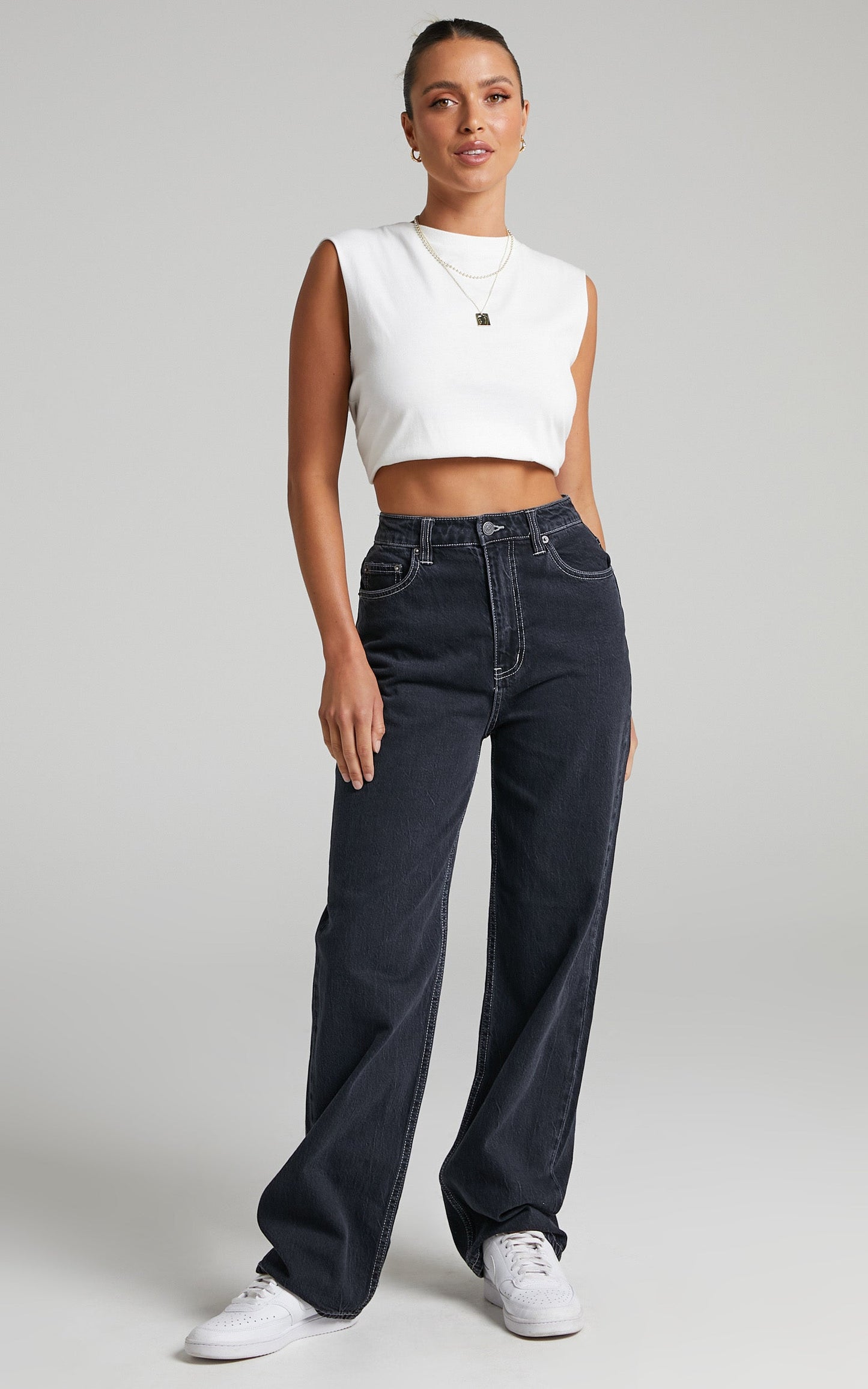 Lee - High Baggy Jean in Shift Black