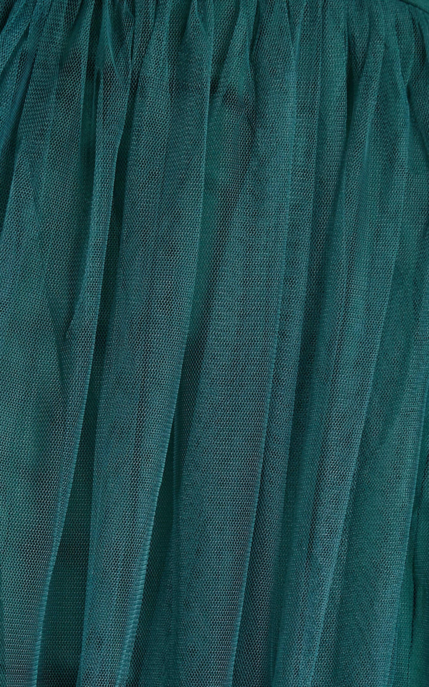 Like A Vision Midi Dress - Plunge Thigh Split Dress in Emerald Tulle
