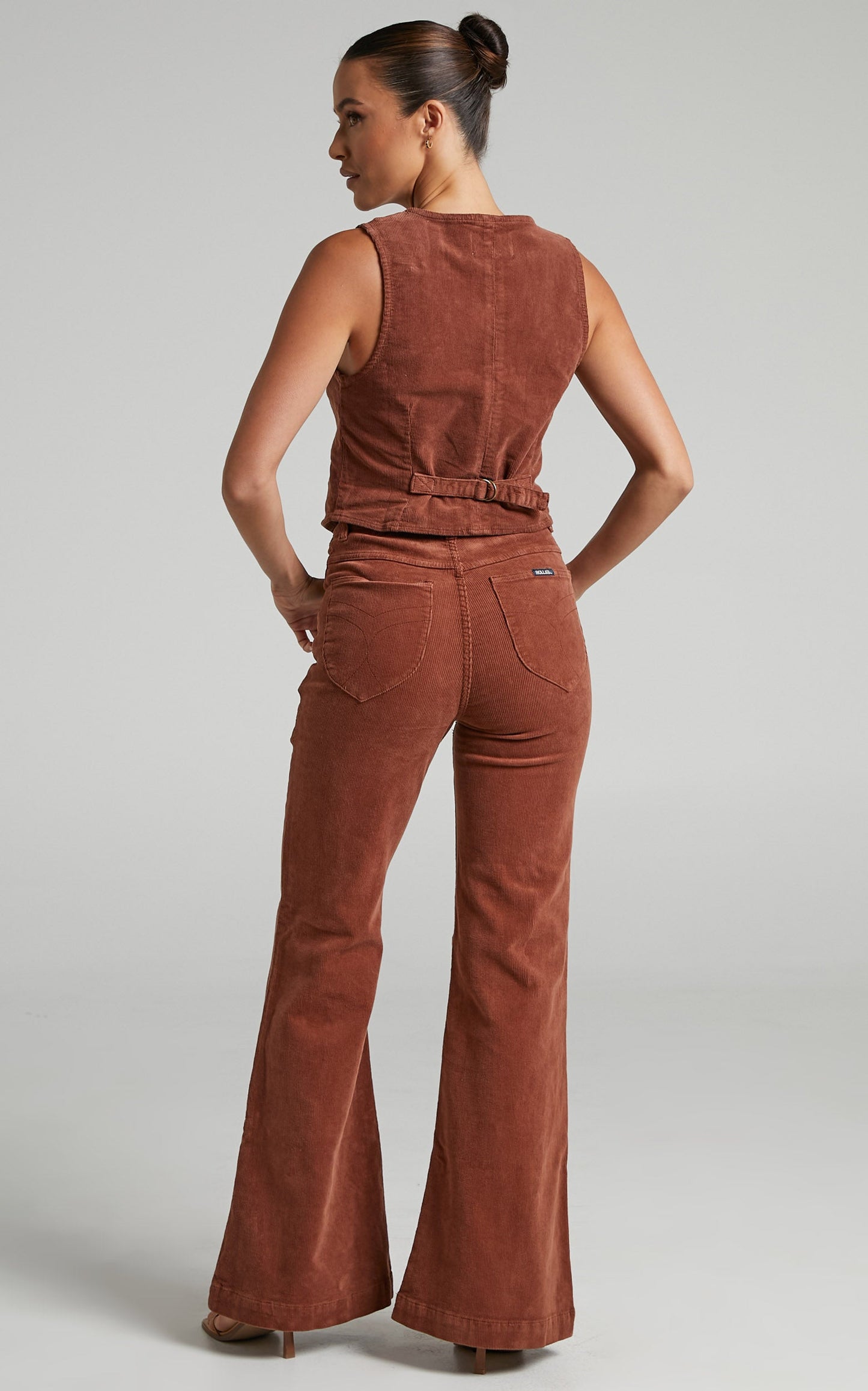 Phoebe Tonkin x Rolla's - EASTCOAST FLARE in CHESTNUT