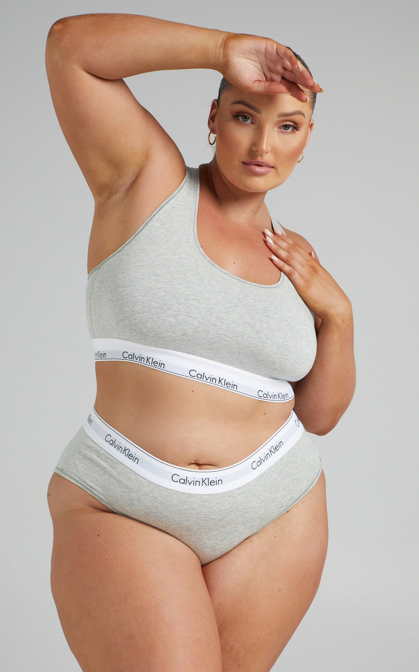 Calvin Klein - MODERN COTTON HIPSTER PLUS in Grey Heather