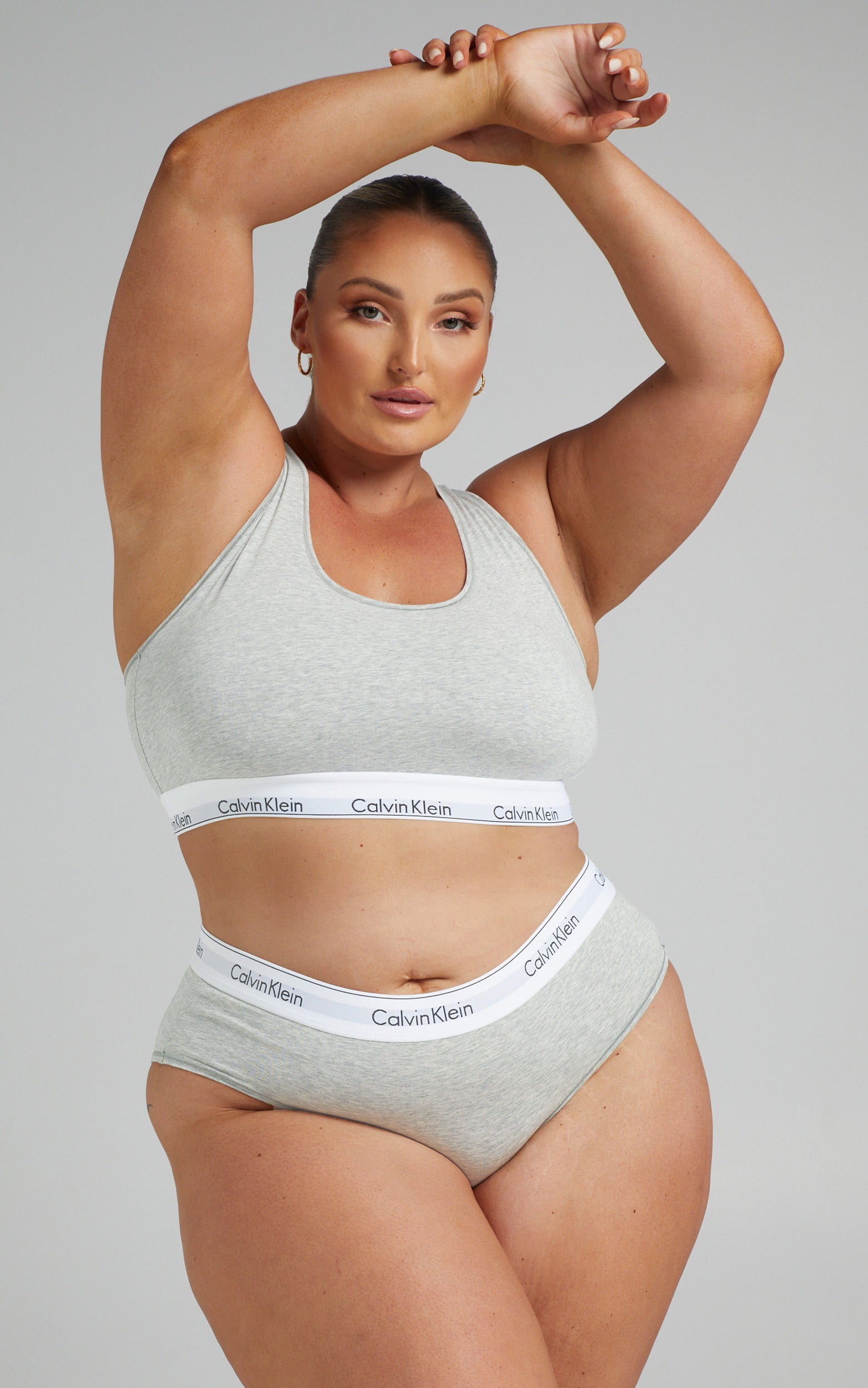 Calvin Klein - MODERN COTTON BRALETTE UNLINED PLUS in Grey Heather