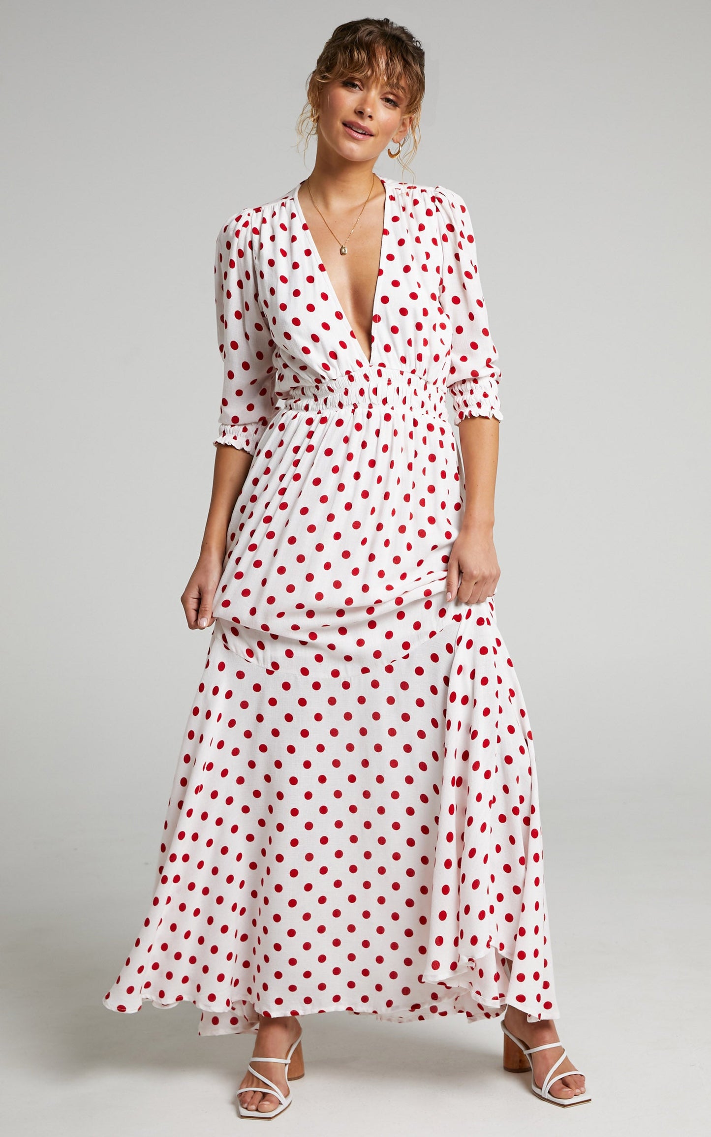 Rue Stiic - Faye Maxi Dress in Elle Polka Dot