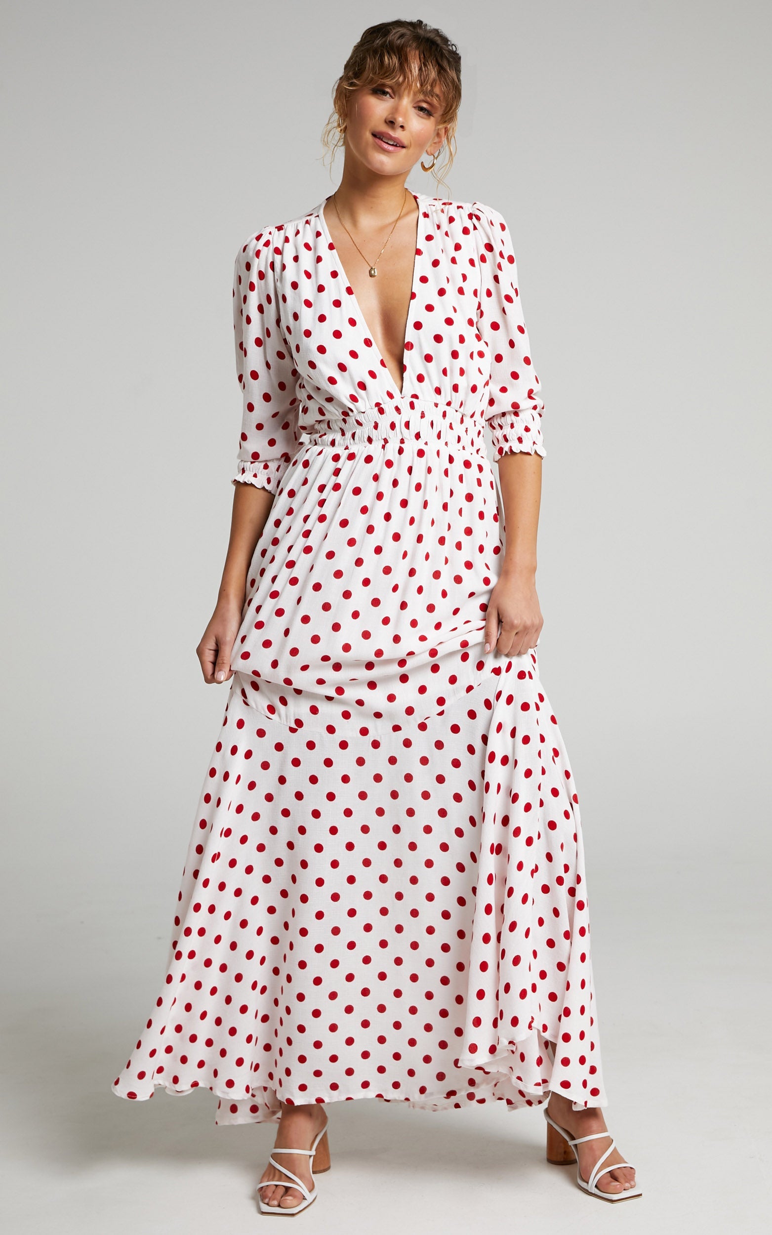 Rue Stiic - Faye Maxi Dress in Elle Polka Dot