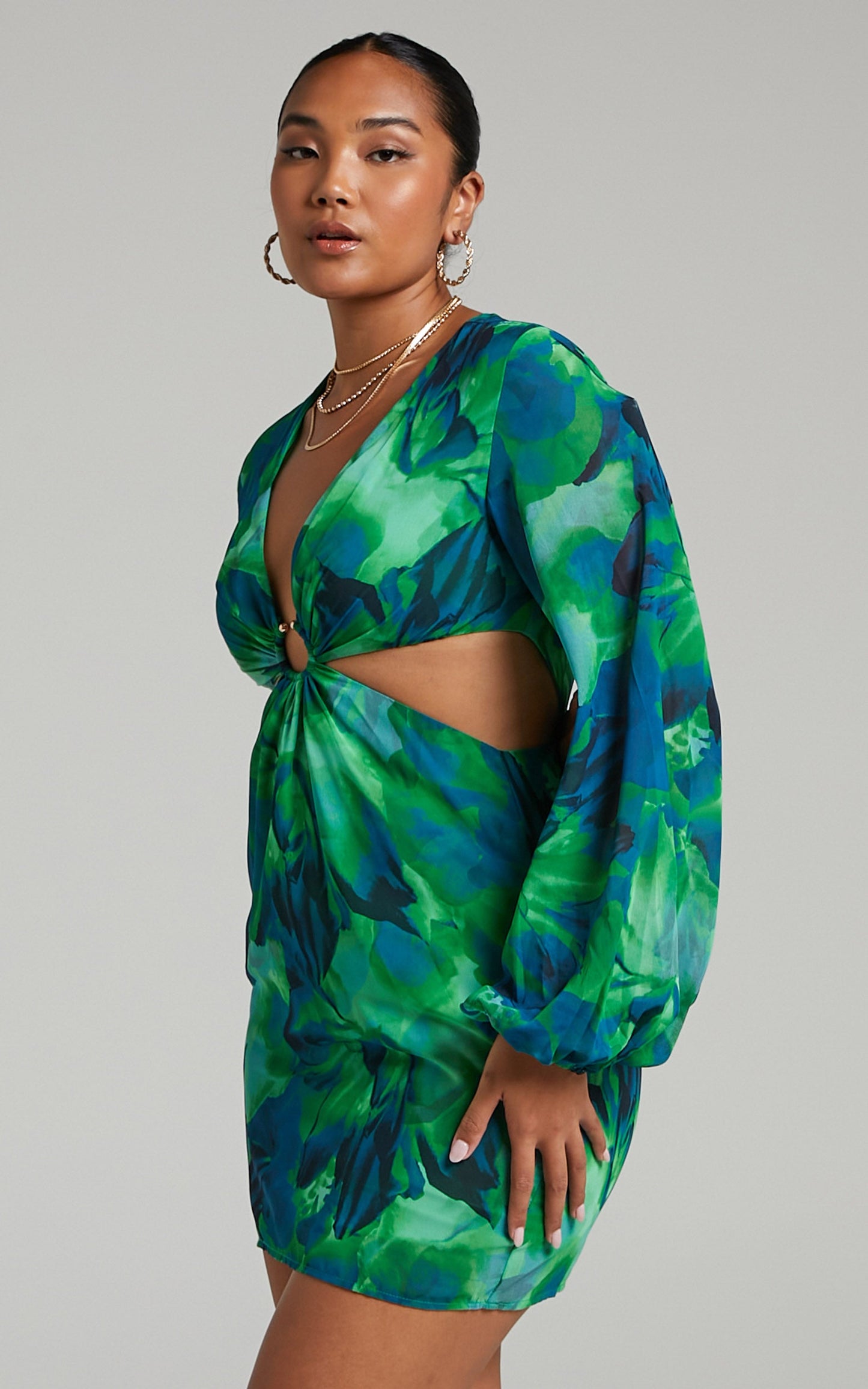 Runaway The Label - Calista Ring Dress in Green
