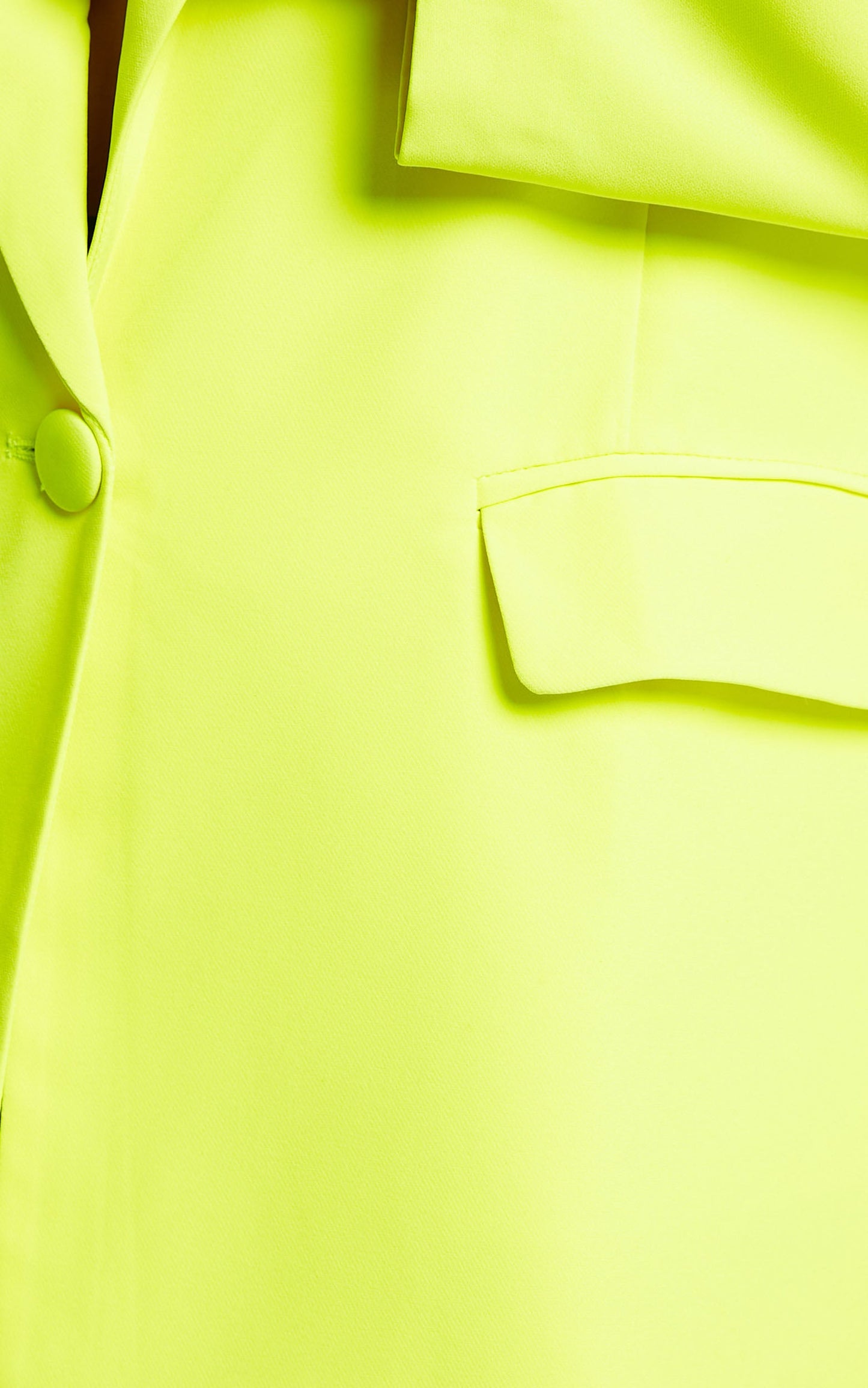 Sharmiel Blazer - Plunge Neck Oversized Longline Blazer in Lime
