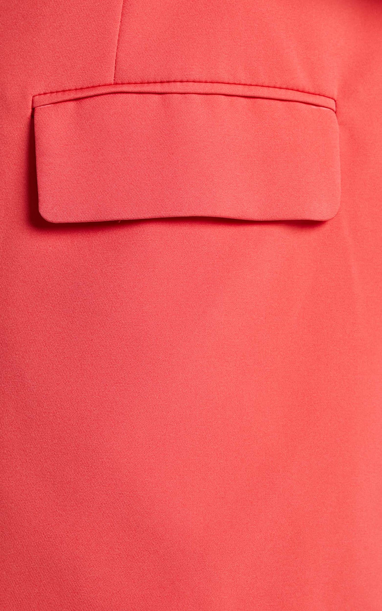 Sharmiel Blazer - Plunge Neck Oversized Longline Blazer in Orange
