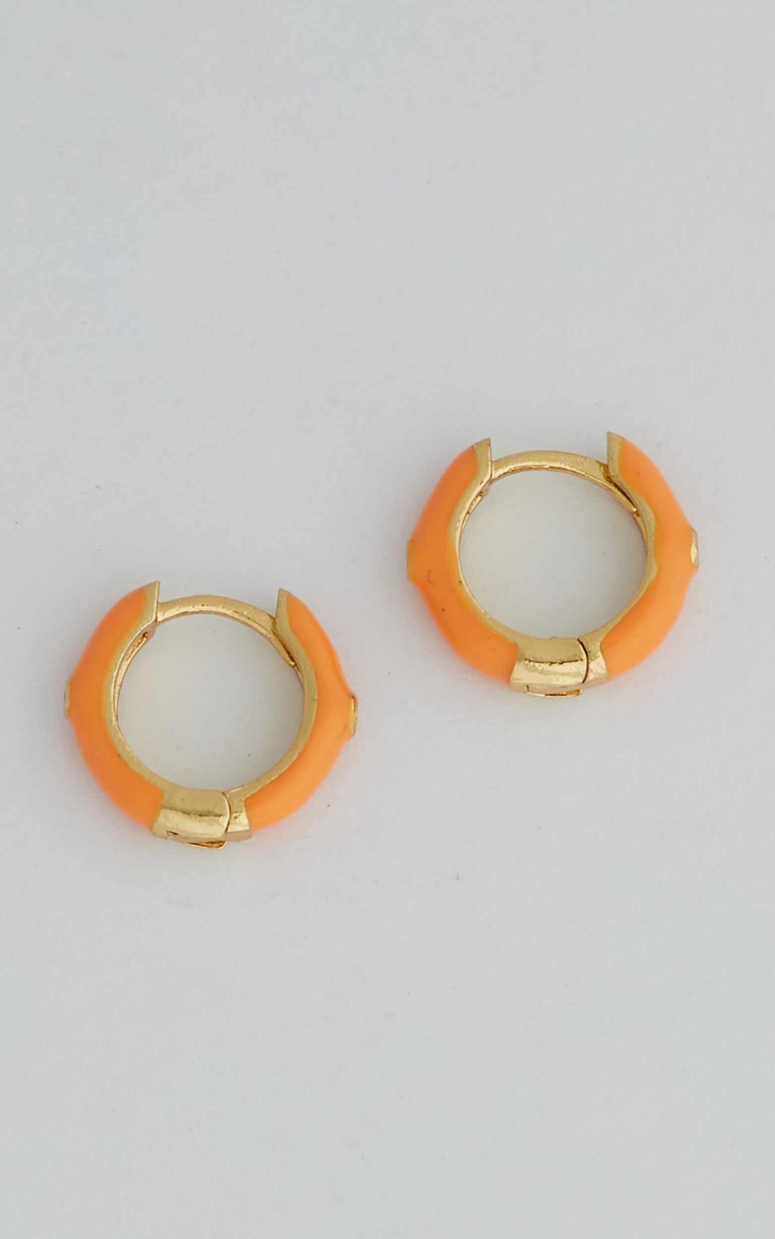 Tamishee Mini Hoop Earrings in Orange