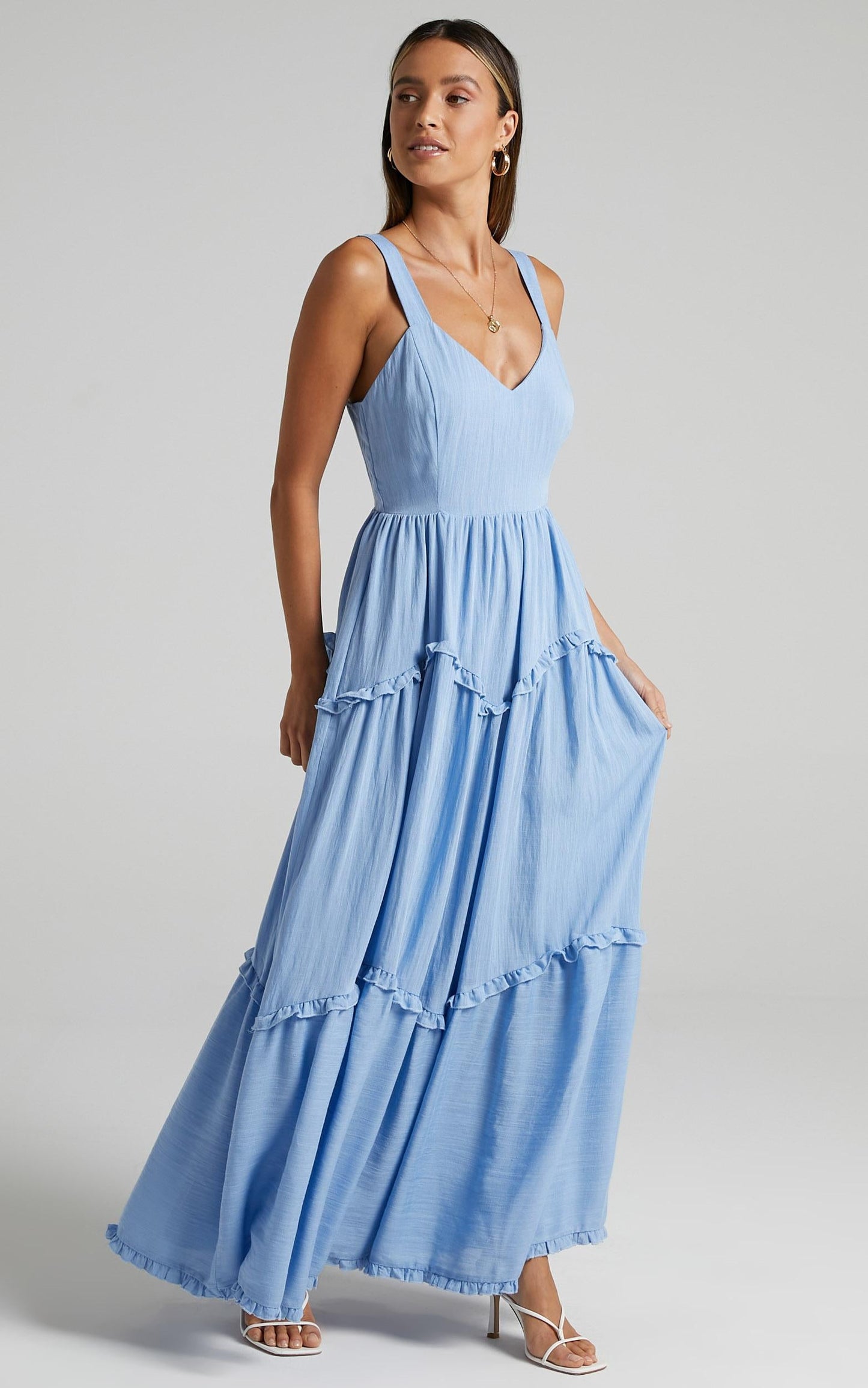 Sakura Dress in Periwinkle Blue