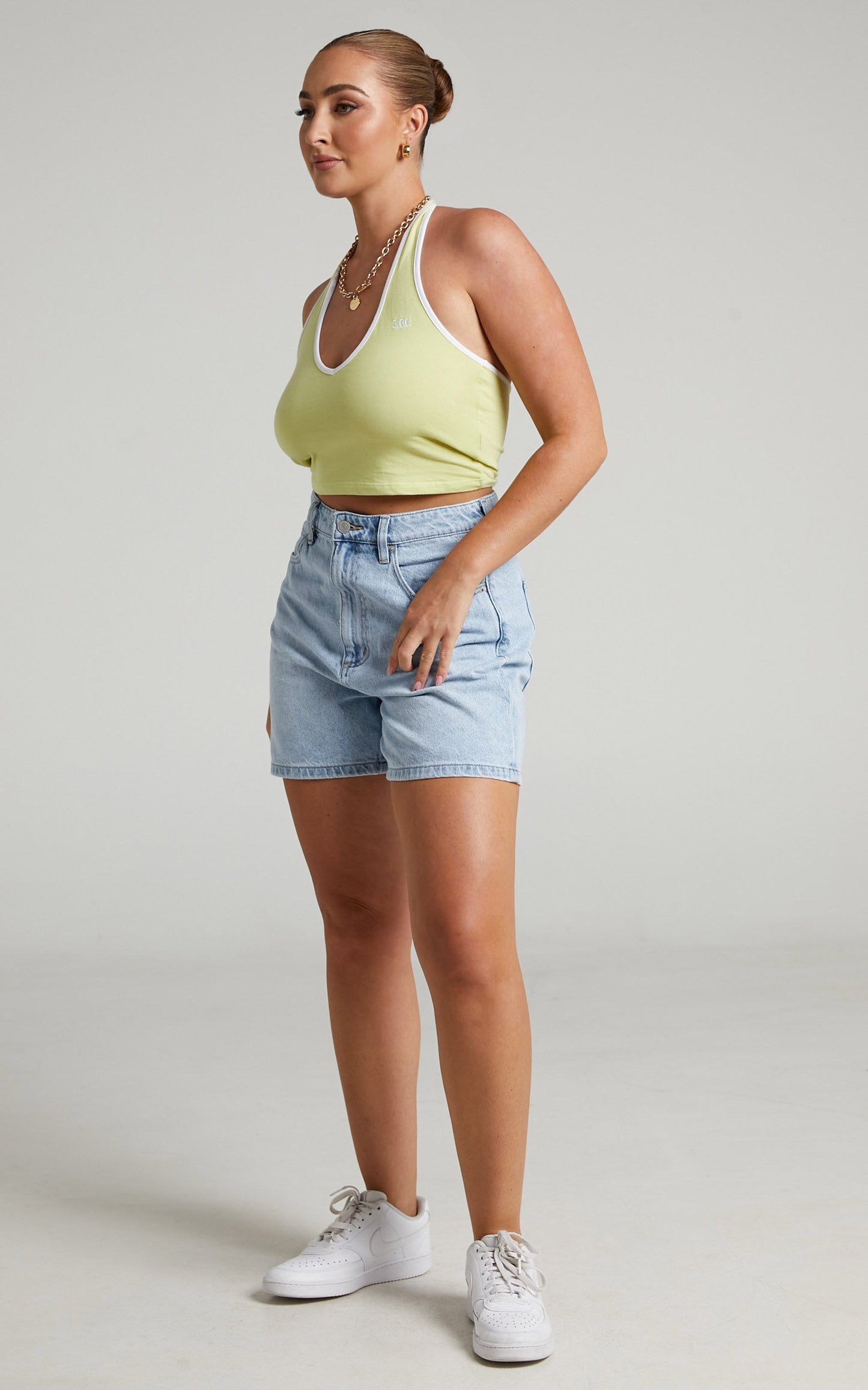 Lee - Valleys Halter Top in Lime Sherbet