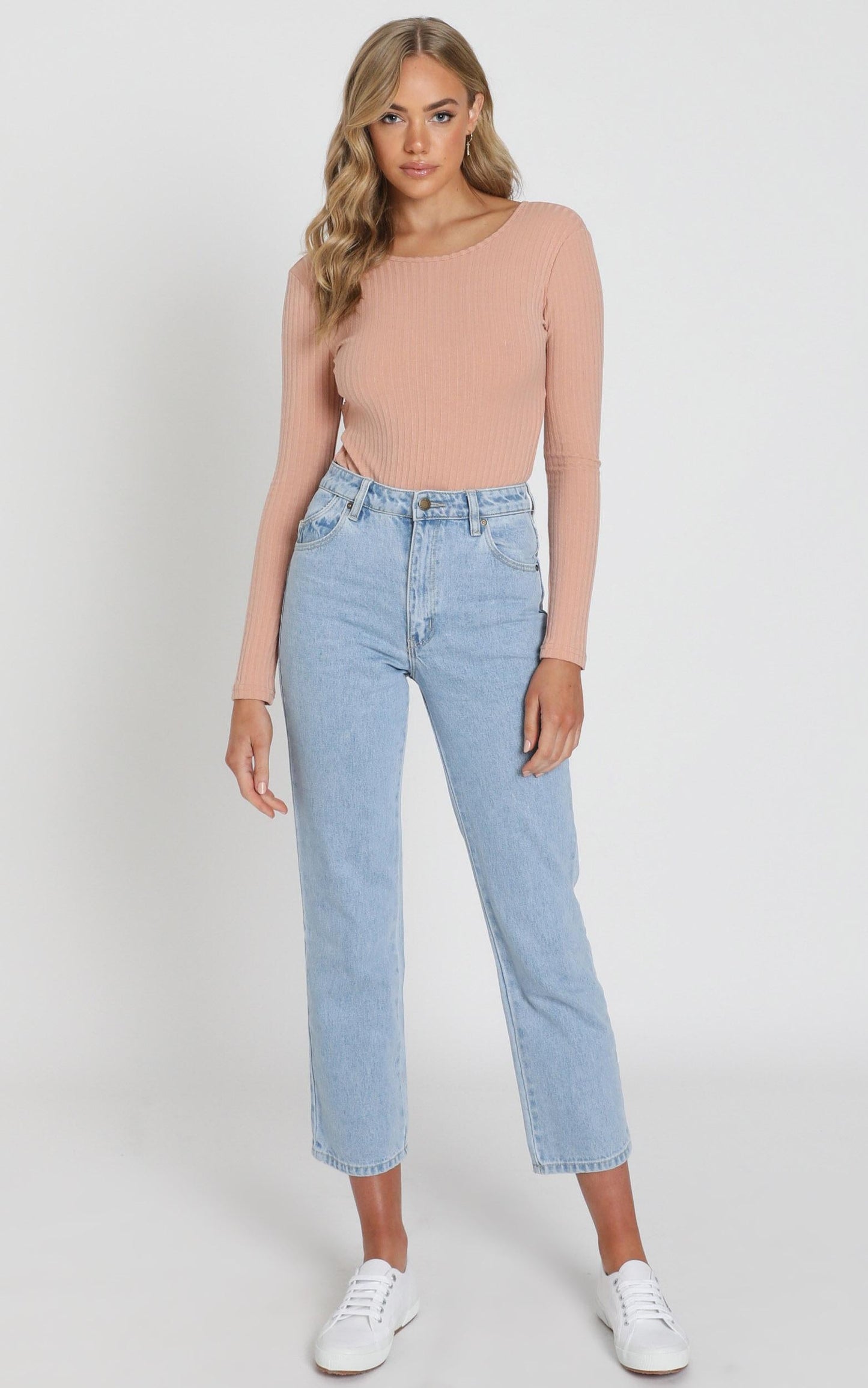 Rollas - Original Straight Jean in Sunday Blue