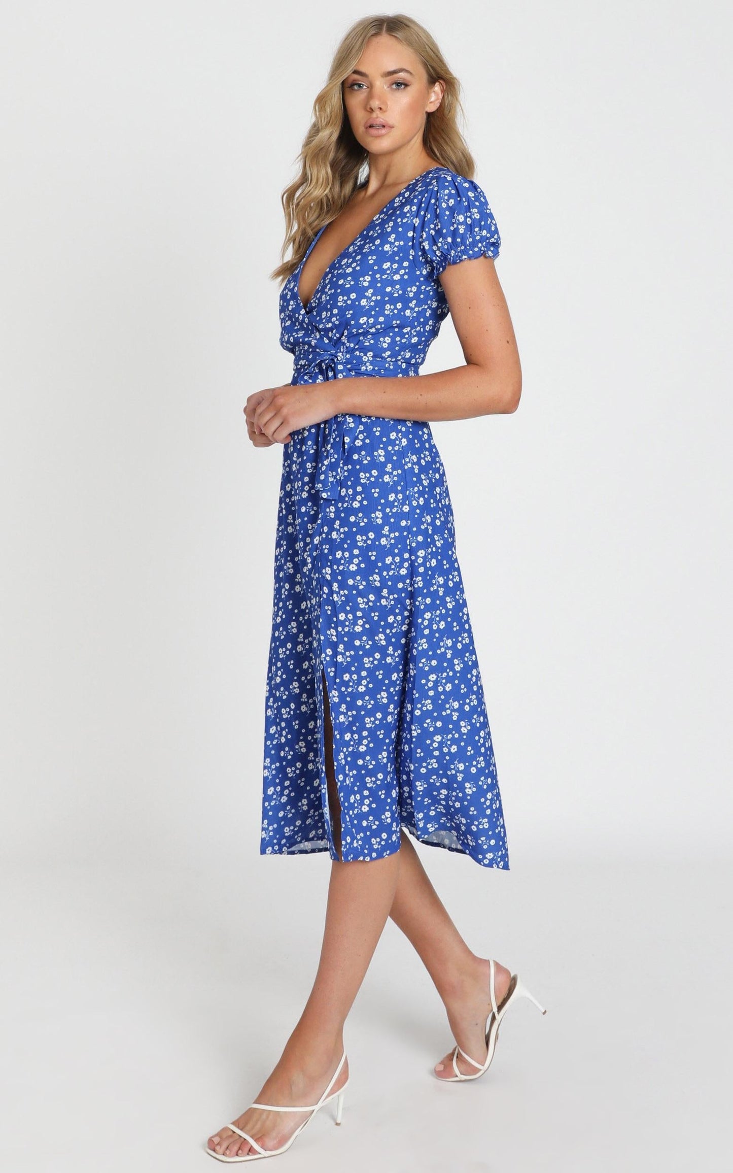 Sudden Life Dress in Cobalt Floral