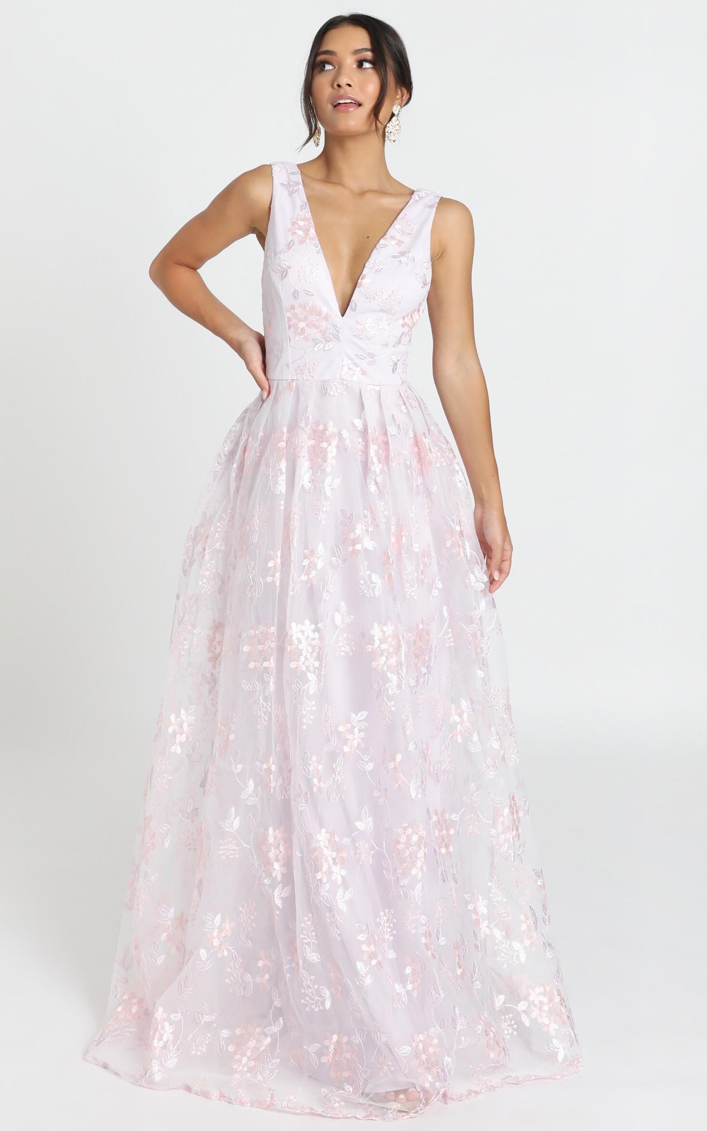 Detroit Maxi Dress In Lavender