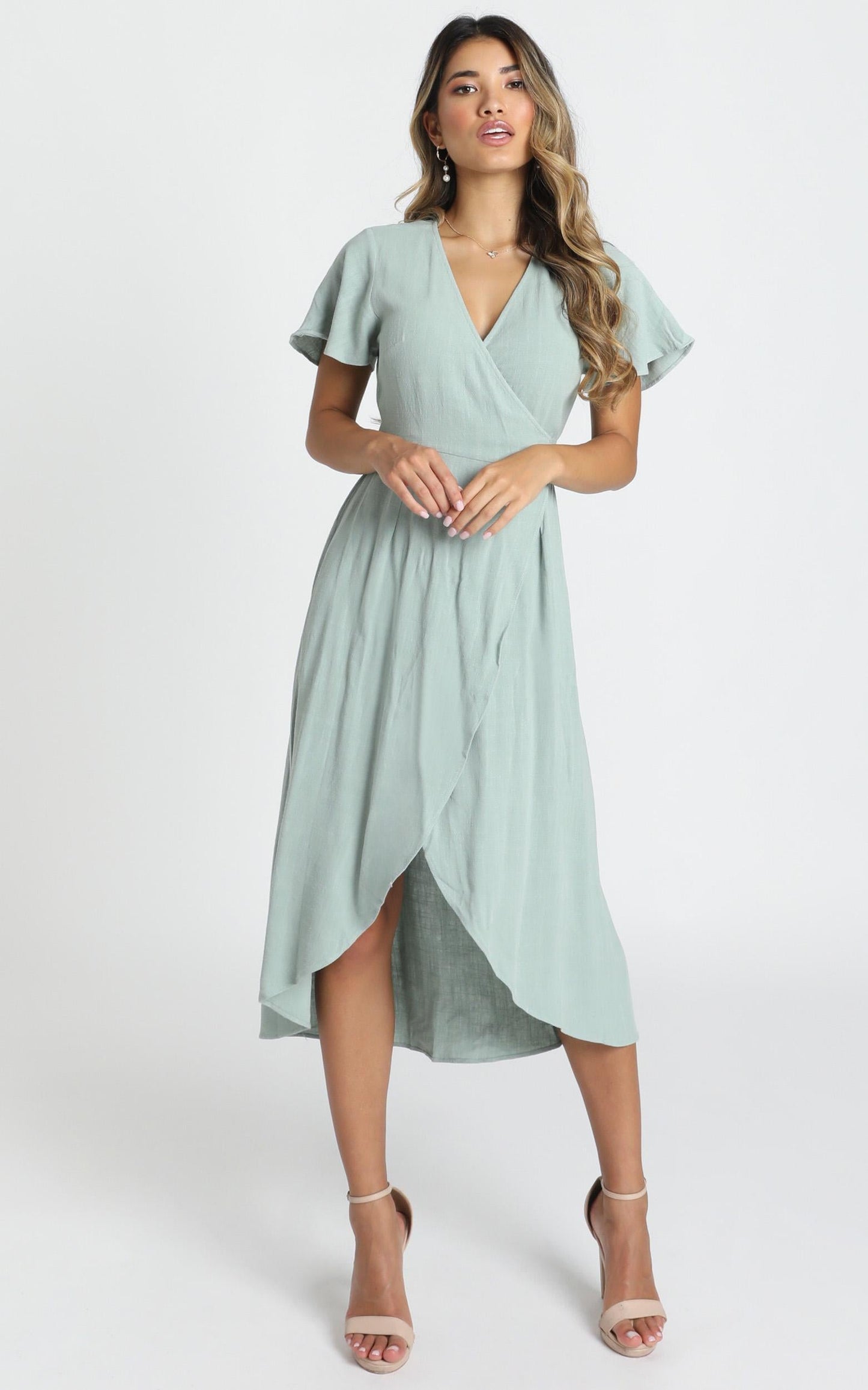 World Of Dream Dress In Sage