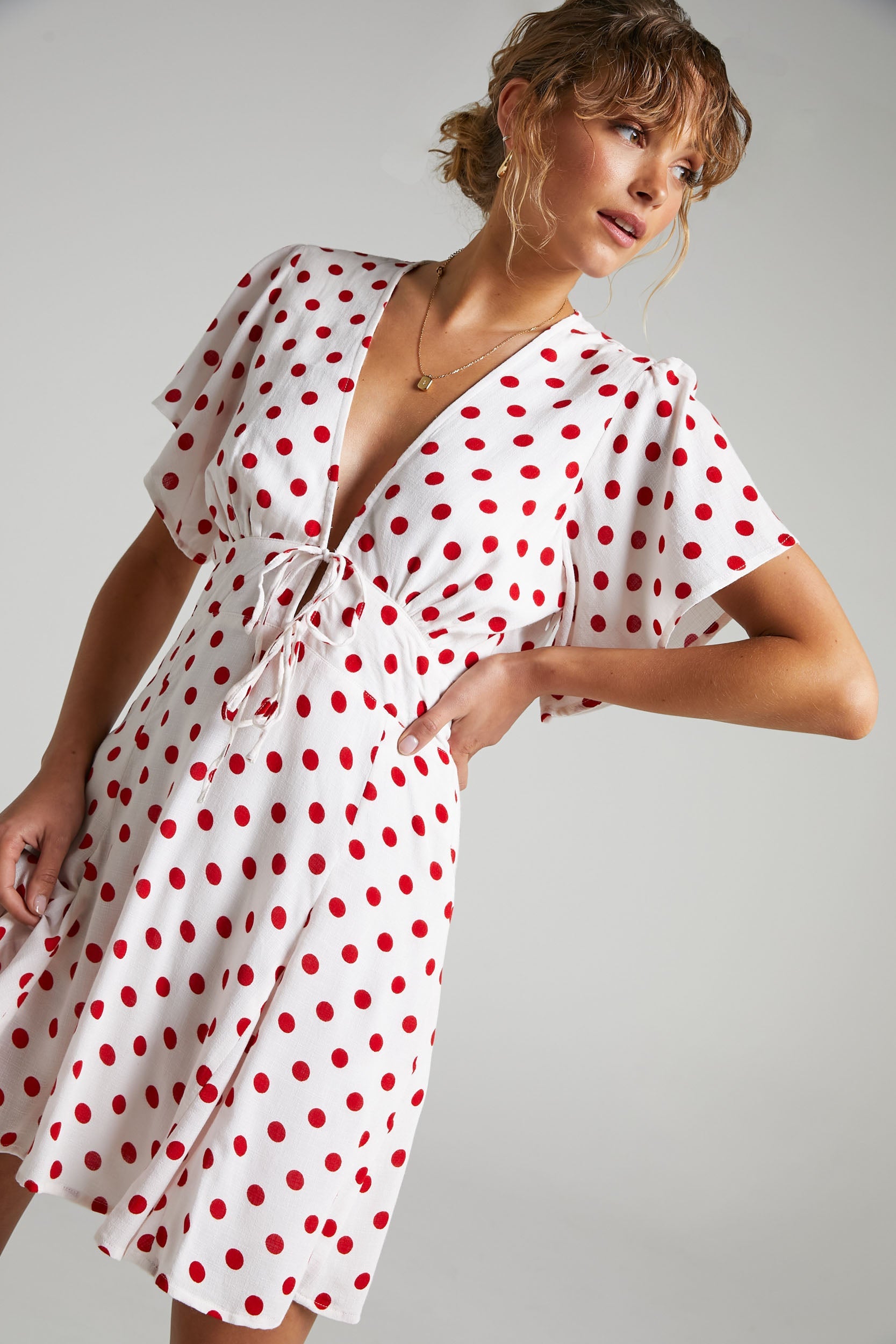 Rue Stiic - Leslie Mini Dress in Elle Polka Dot