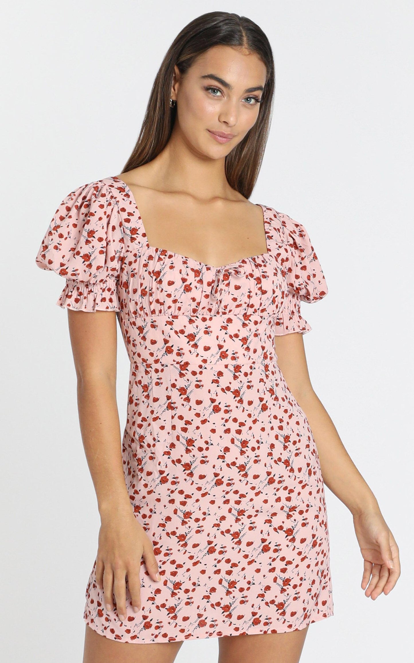 Heloise Dress in Pink Floral