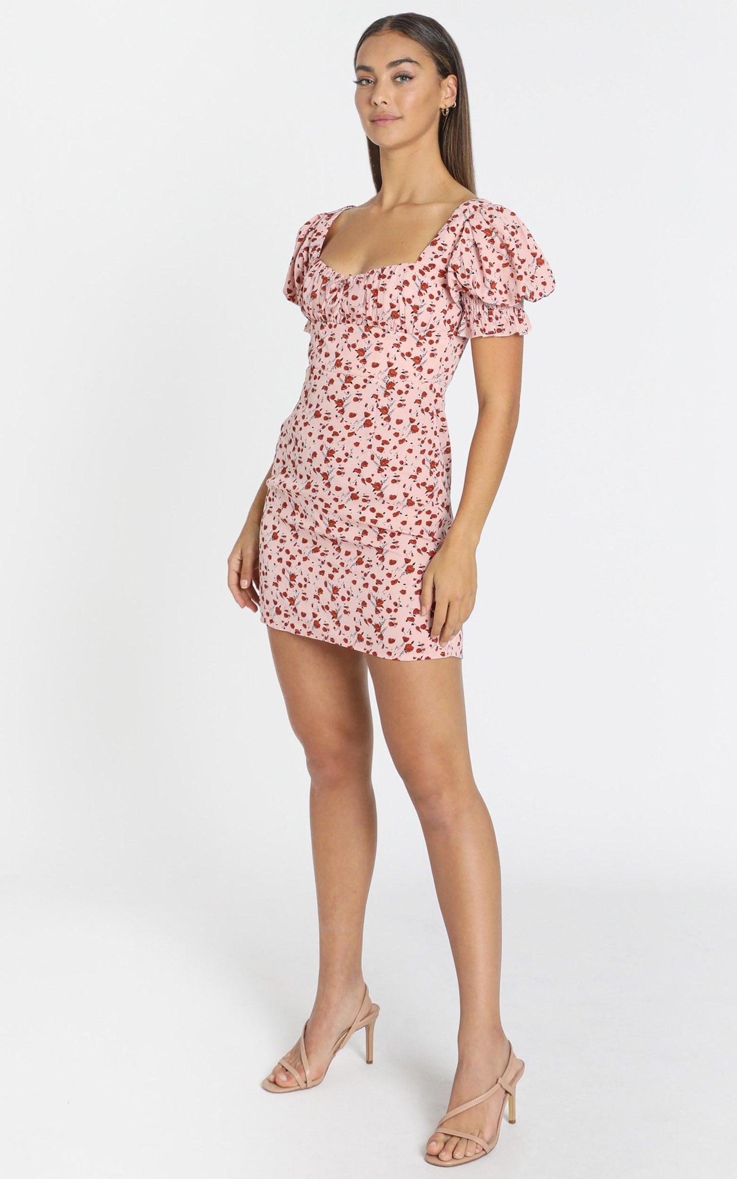 Heloise Dress in Pink Floral