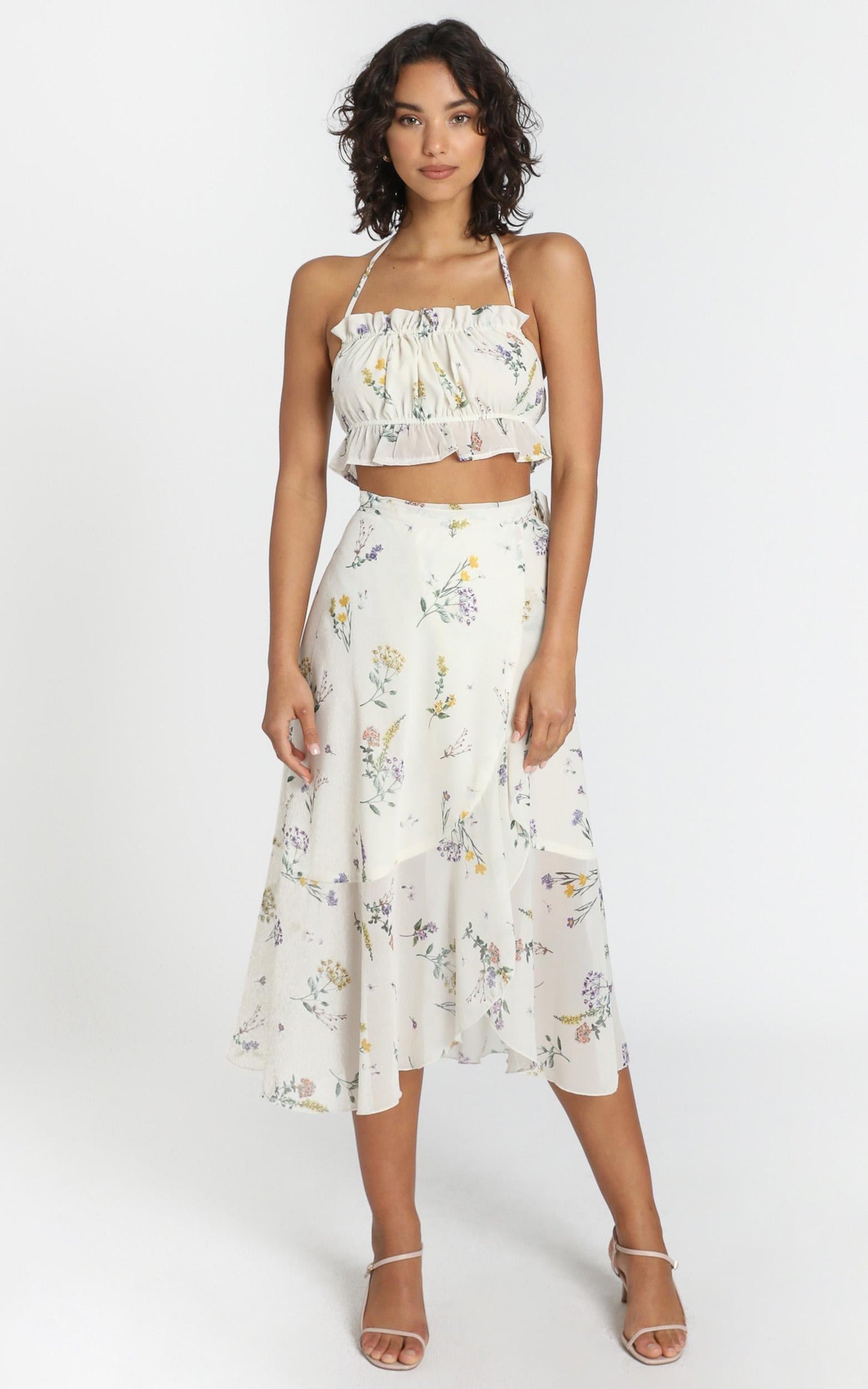 Keep Grinning Top in Botanical Floral