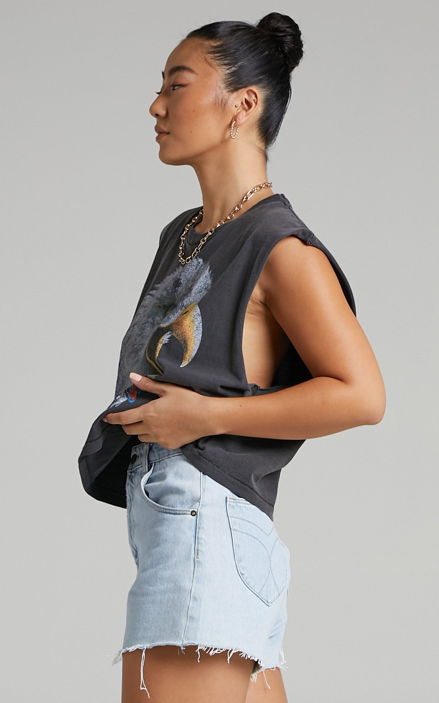 The People Vs - Eagle Legend Helena Tank in Vintage Black