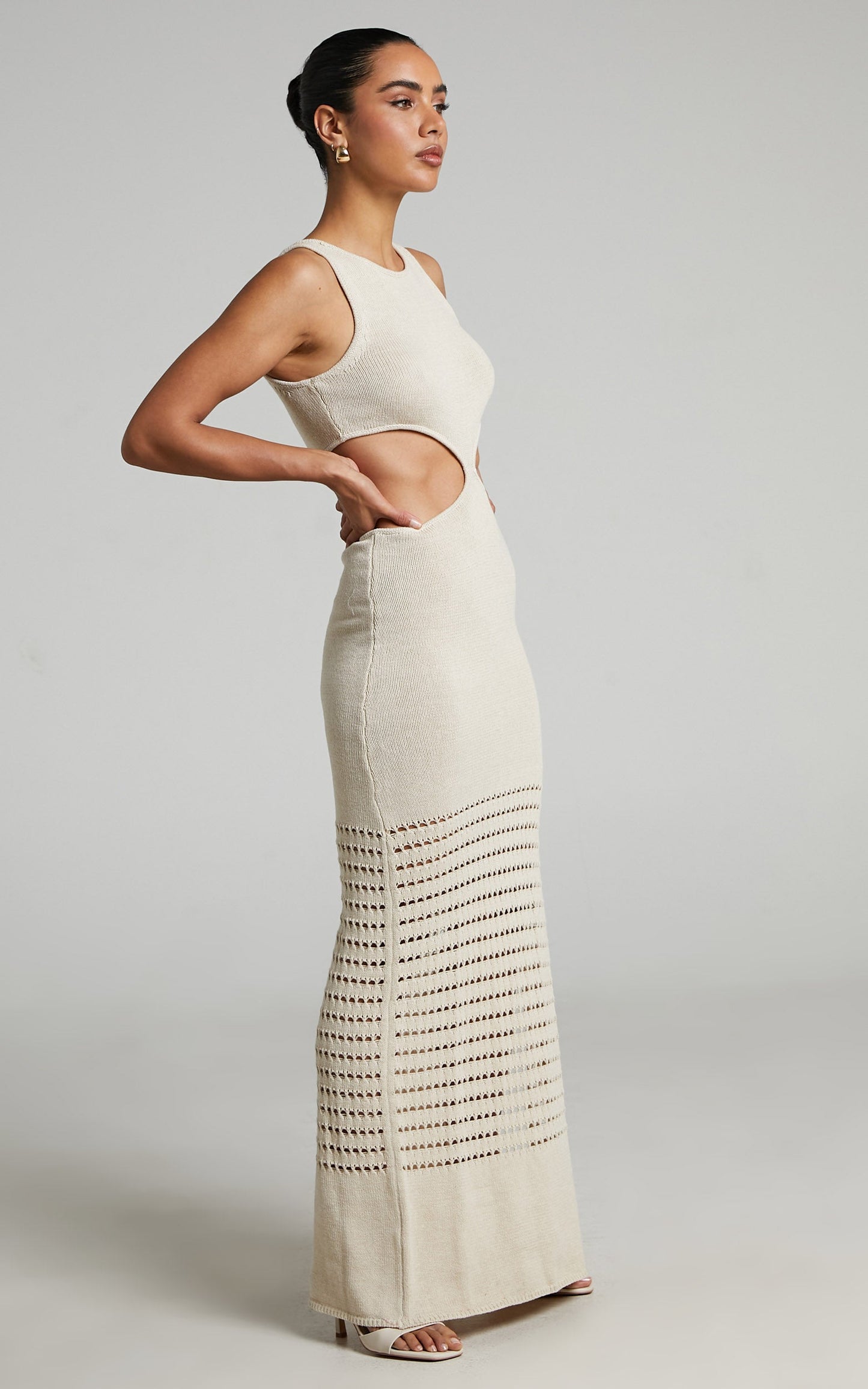 4th & Reckless - Giuliana Knit Dress in Nude