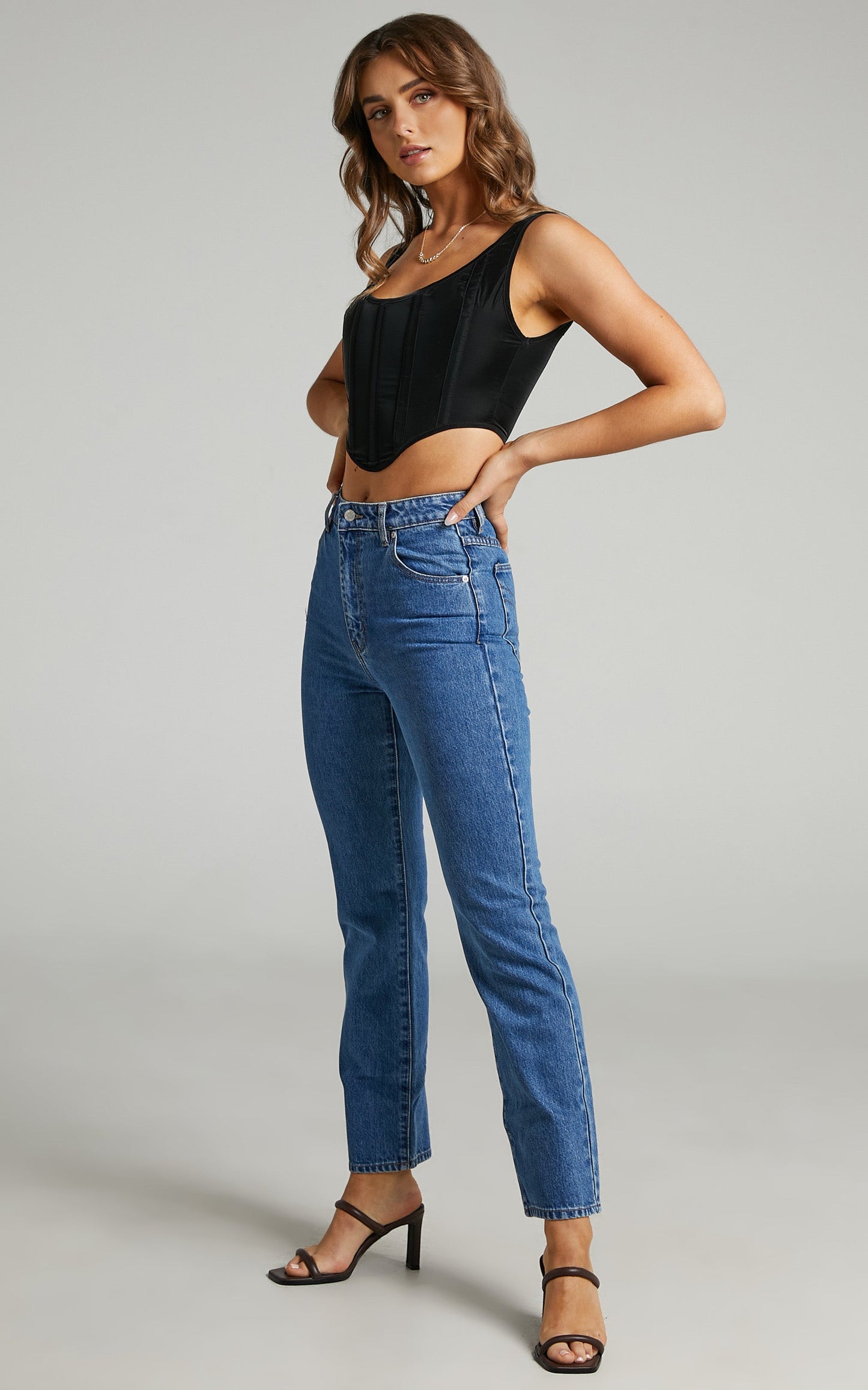 Rolla's x Sofia Richie - Original Straight Jean in ASHLEY BLUE