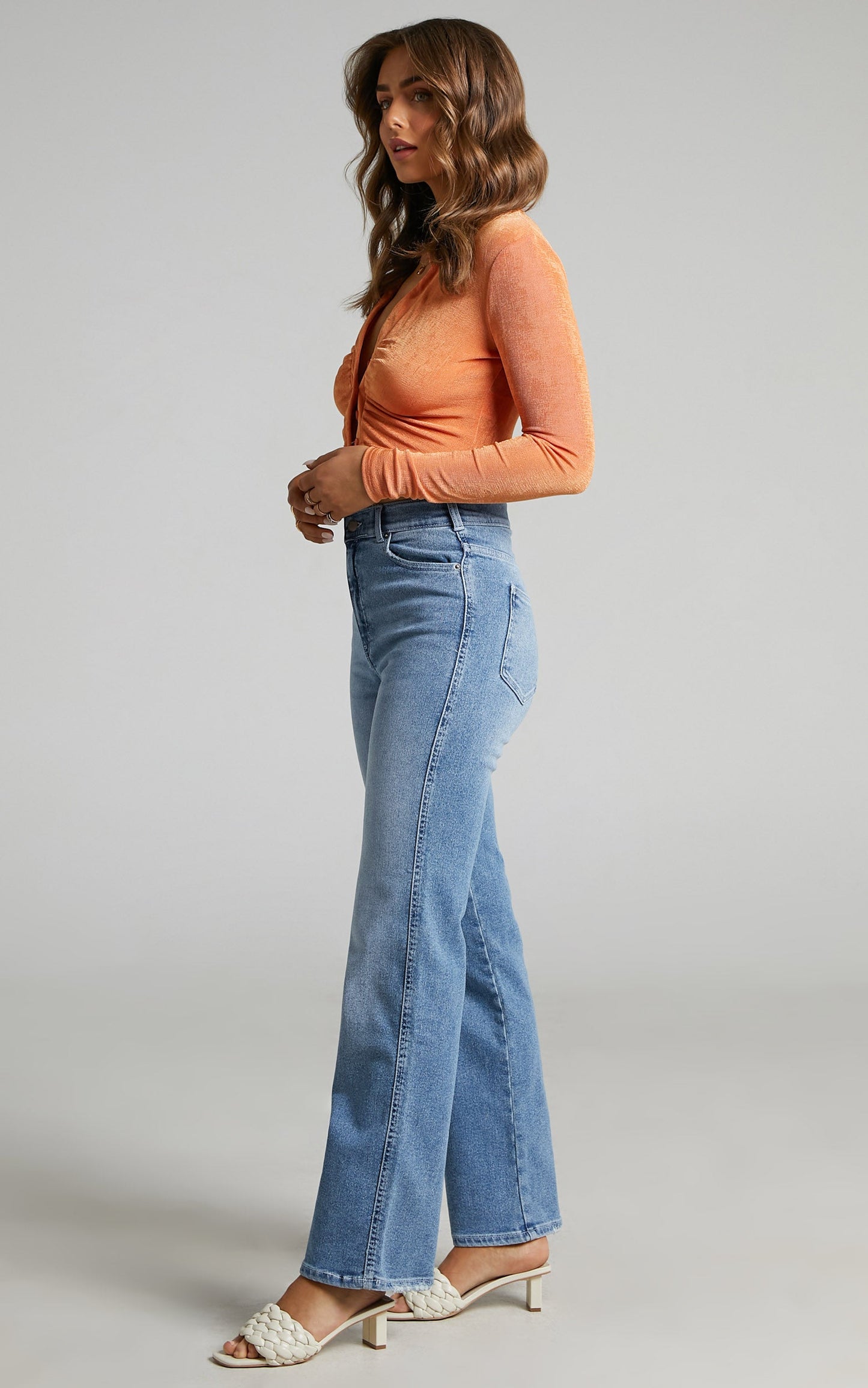 Dr Denim - Moxy Straight Jean in Breeze Mid Worn