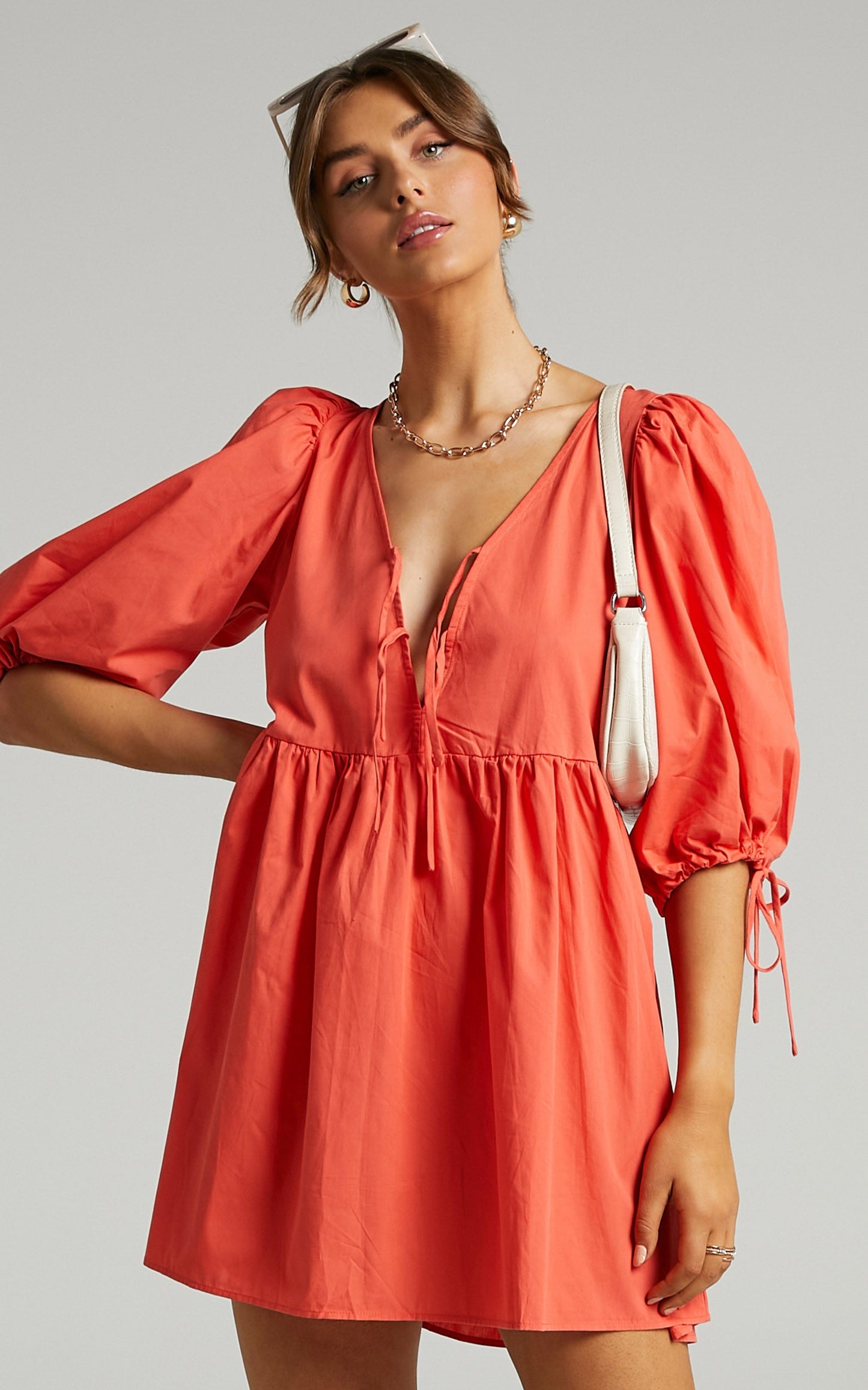 Claudeth Mini Dress in Oxy Fire