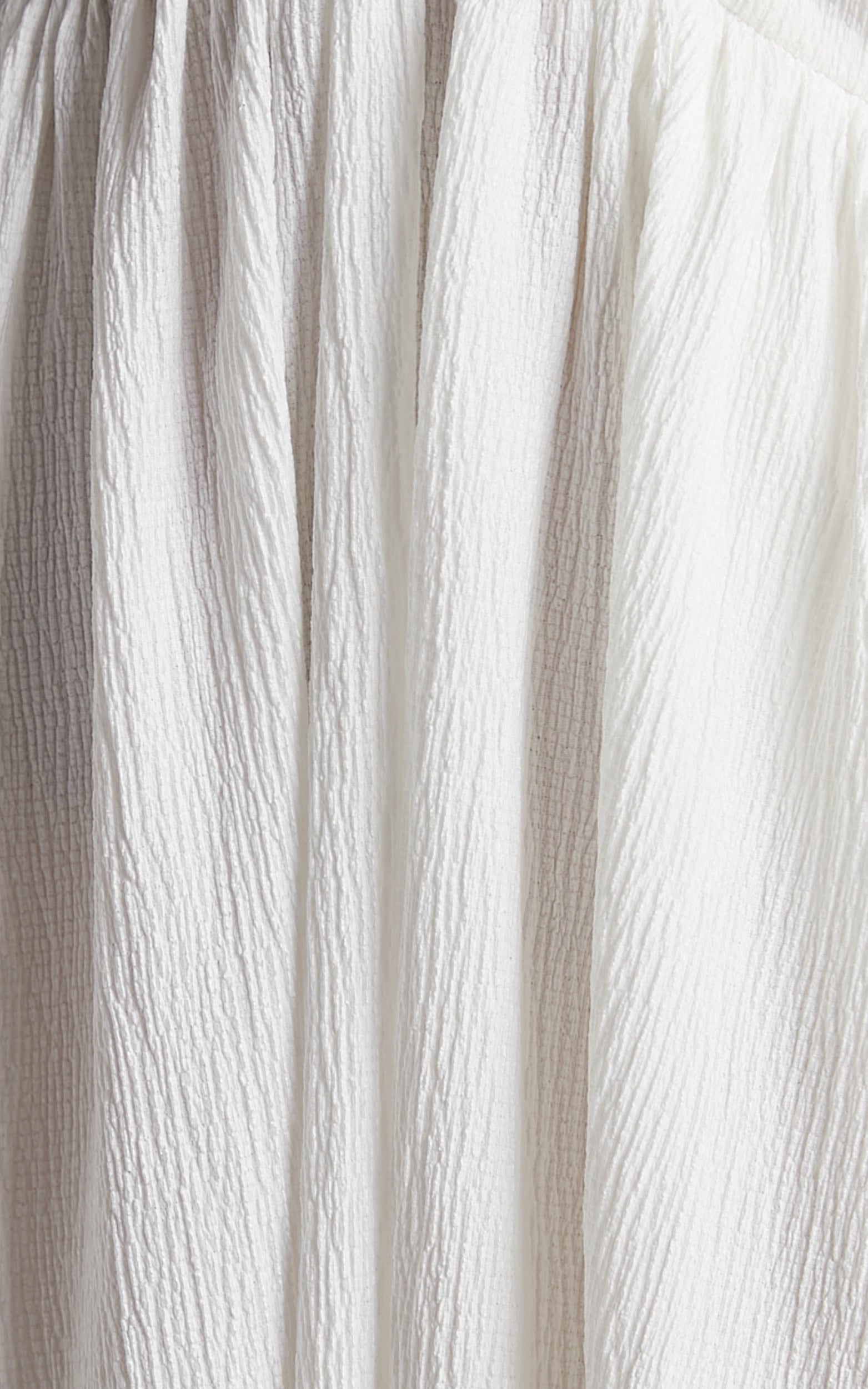Isabeau Maxi Dress - High Slit Strappy Halter Dress in White
