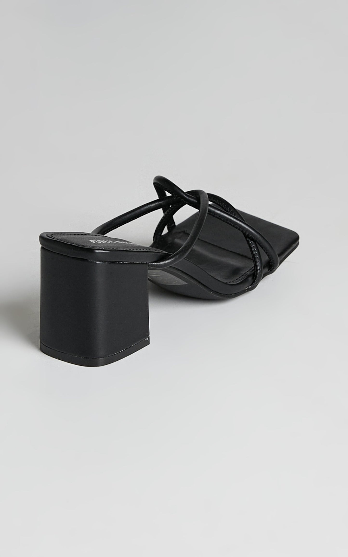 Public Desire - Belle Heels in Black PU