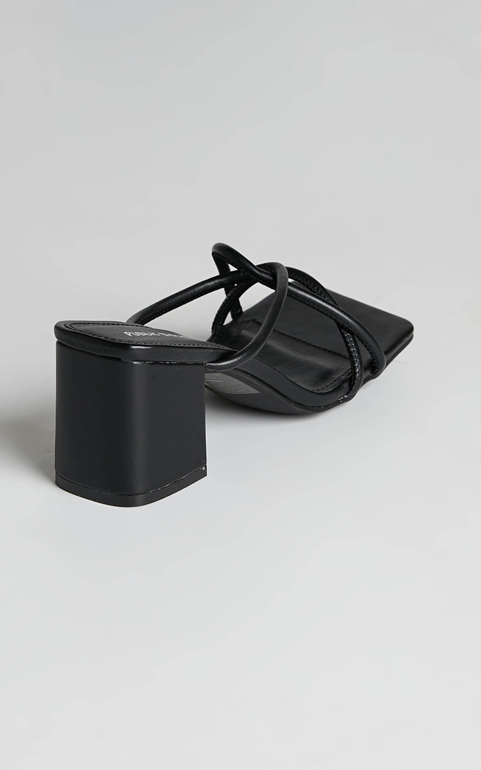 Public Desire - Belle Heels in Black PU