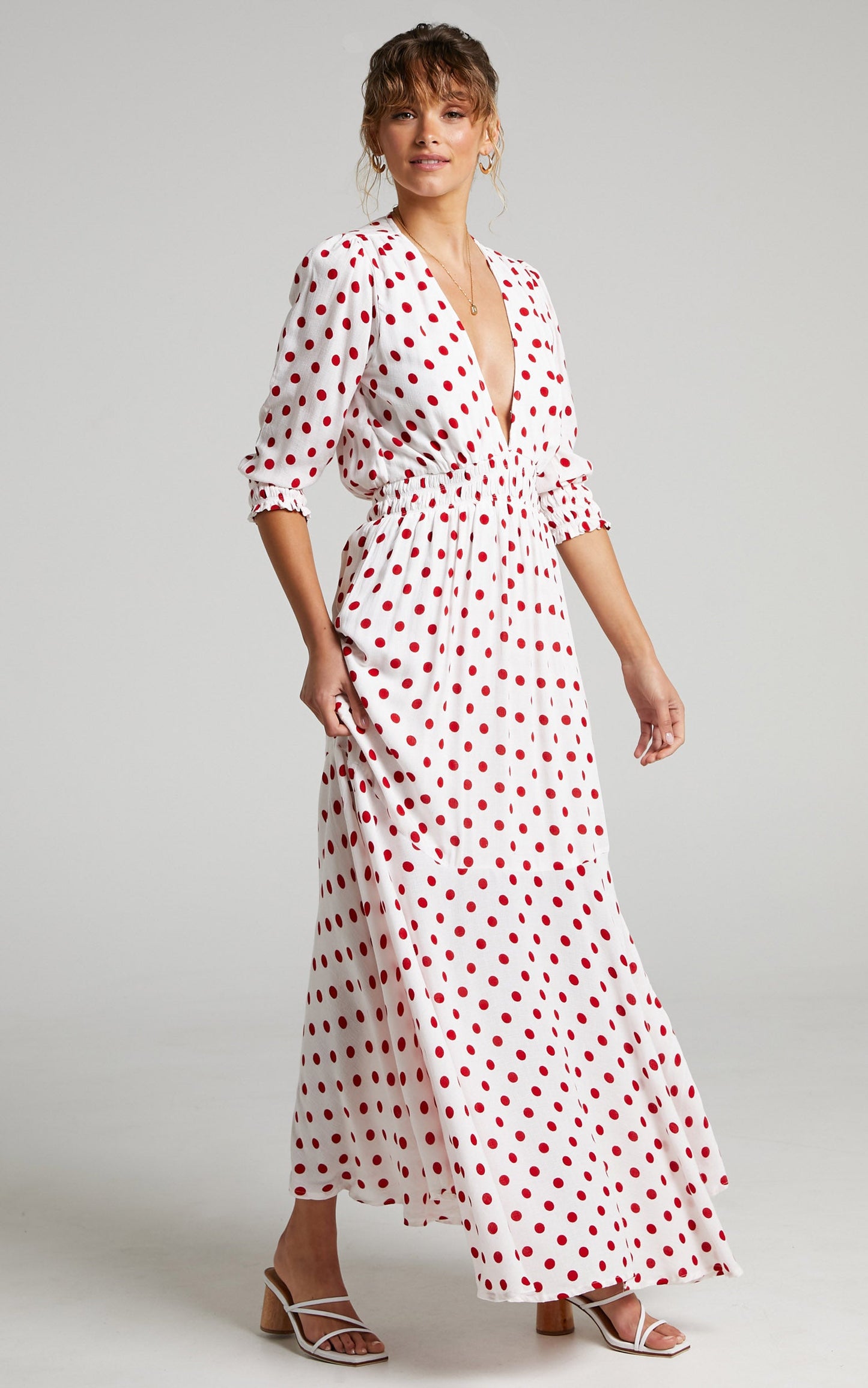 Rue Stiic - Faye Maxi Dress in Elle Polka Dot