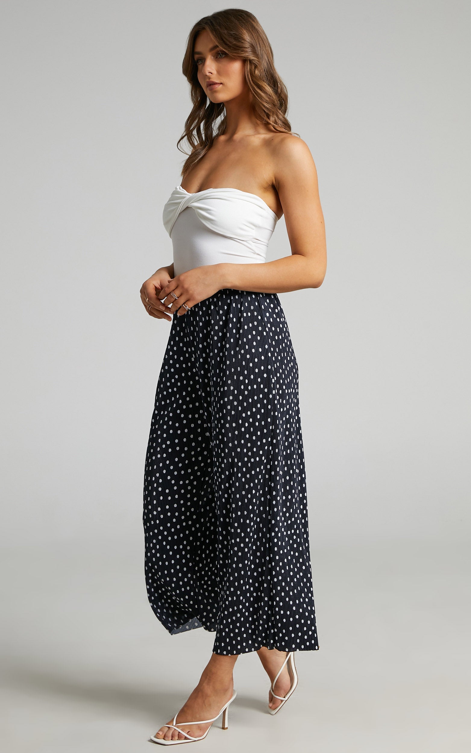 Sharney Culotte Pants in Black Spot