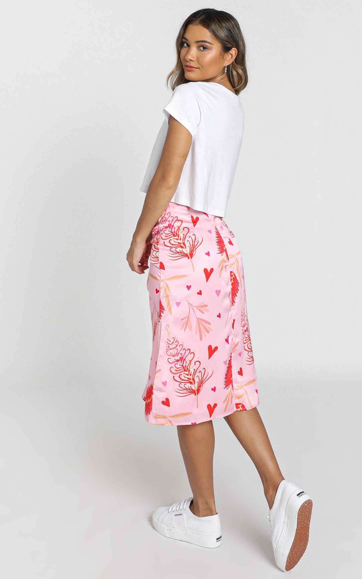 ZYA The Label - Myrtle Magic Skirt in Pink Print
