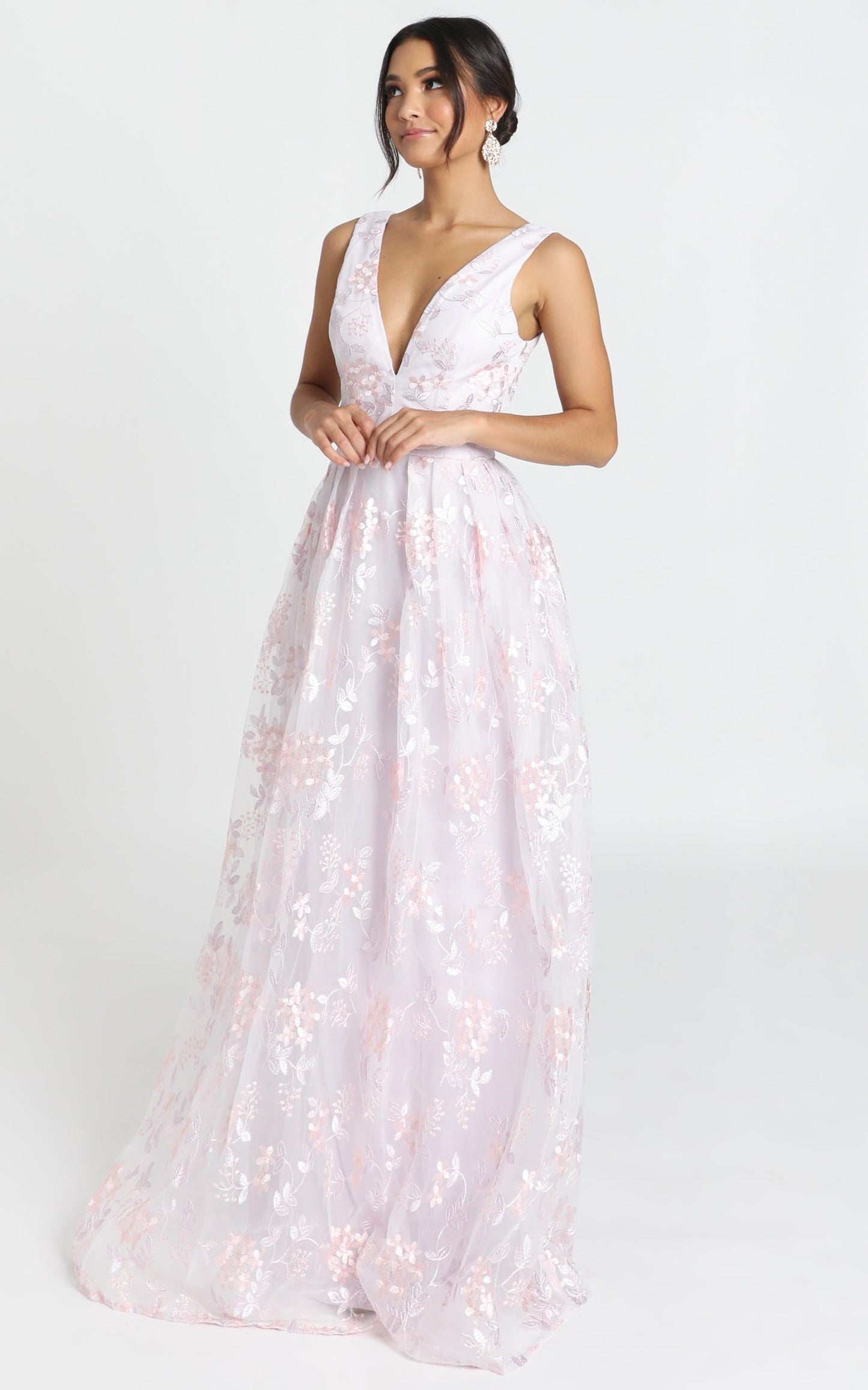 Detroit Maxi Dress In Lavender