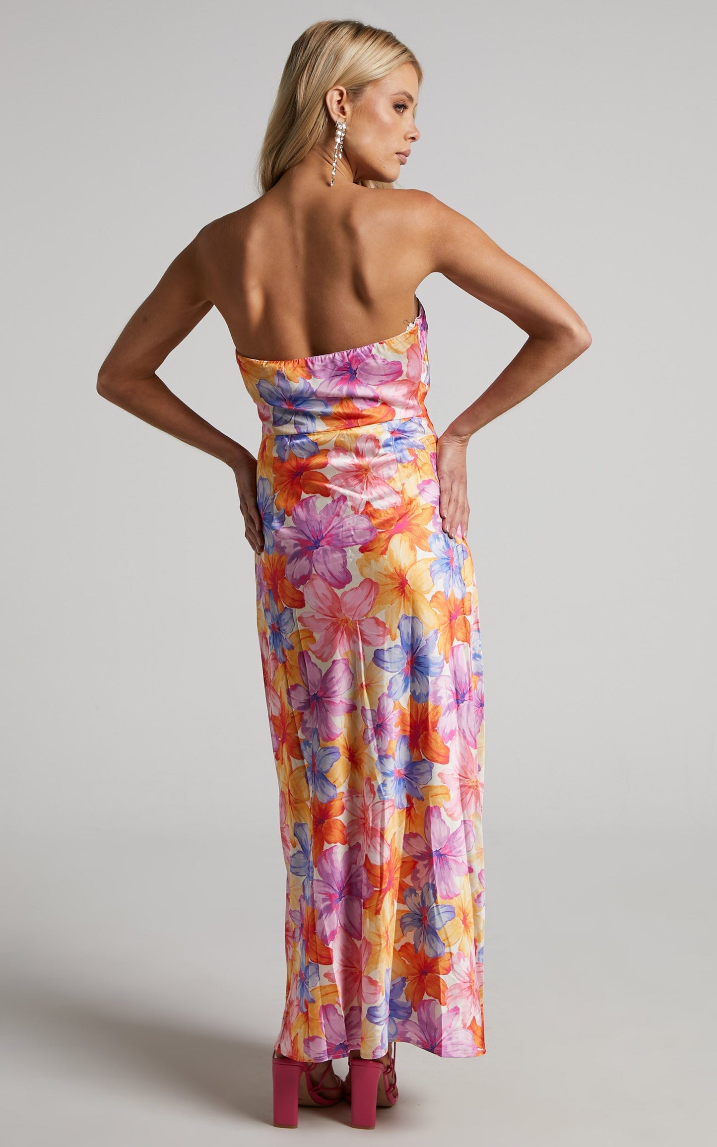 Runaway The Label - Splendour Strapless Dress in Multi Floral