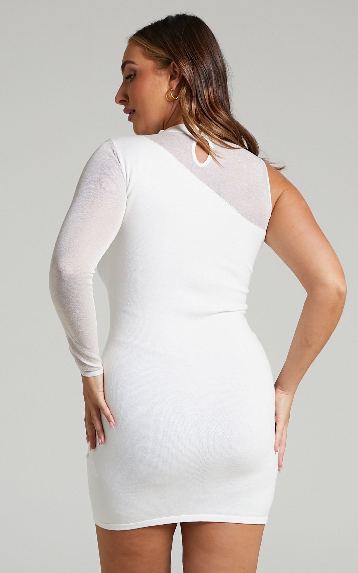 4th & Reckless - JESPER KNIT DRESS in White