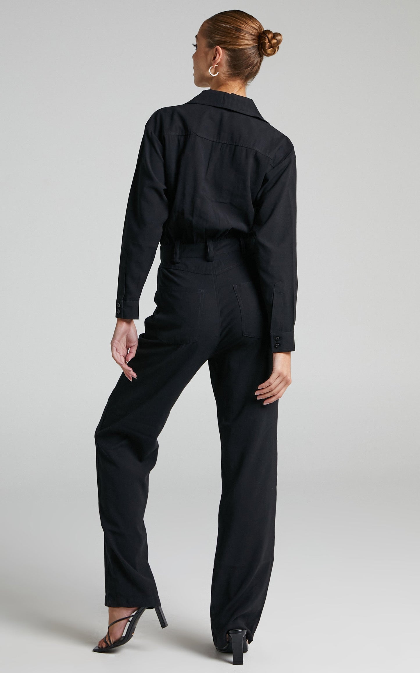 Danielle Bernstein - Utility Zip Jumpsuit in Black