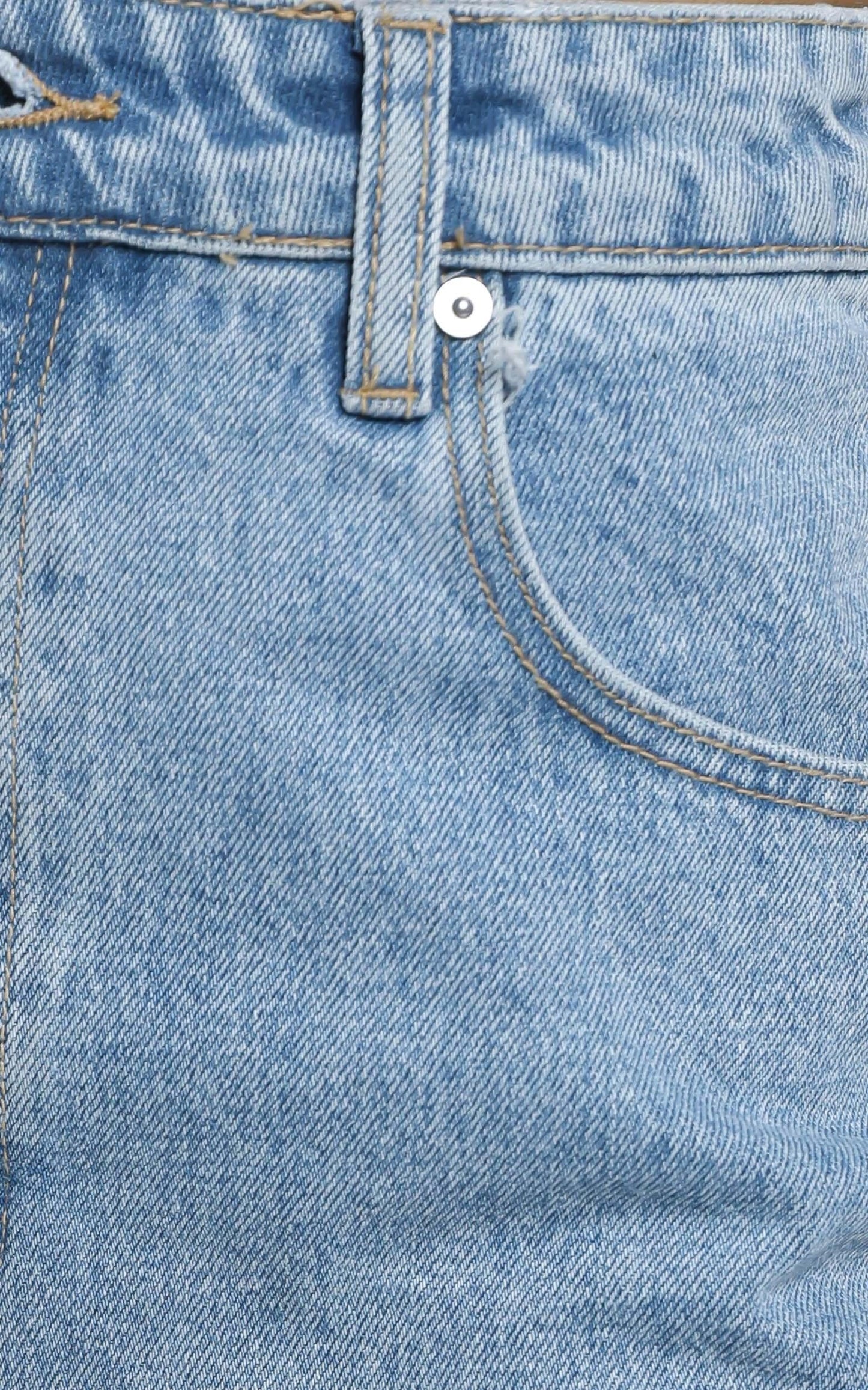 Abrand - A Aline Denim Skirt in Bleach Bomb